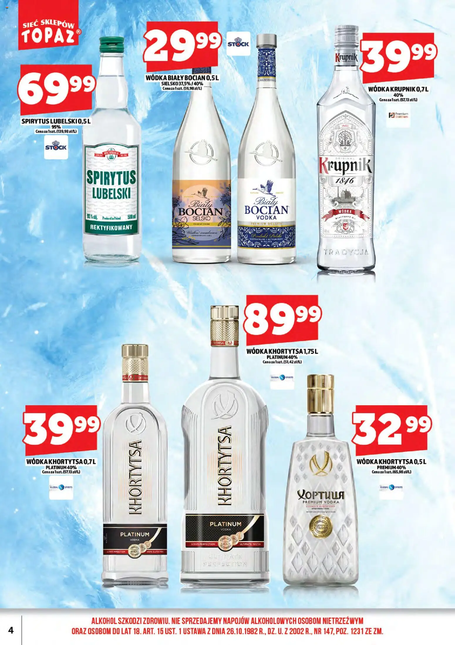 Topaz gazetka alkoholowa od 01.05.2026 | Strona: 6 | Produkty: Vodka, Alkohol, Wódka