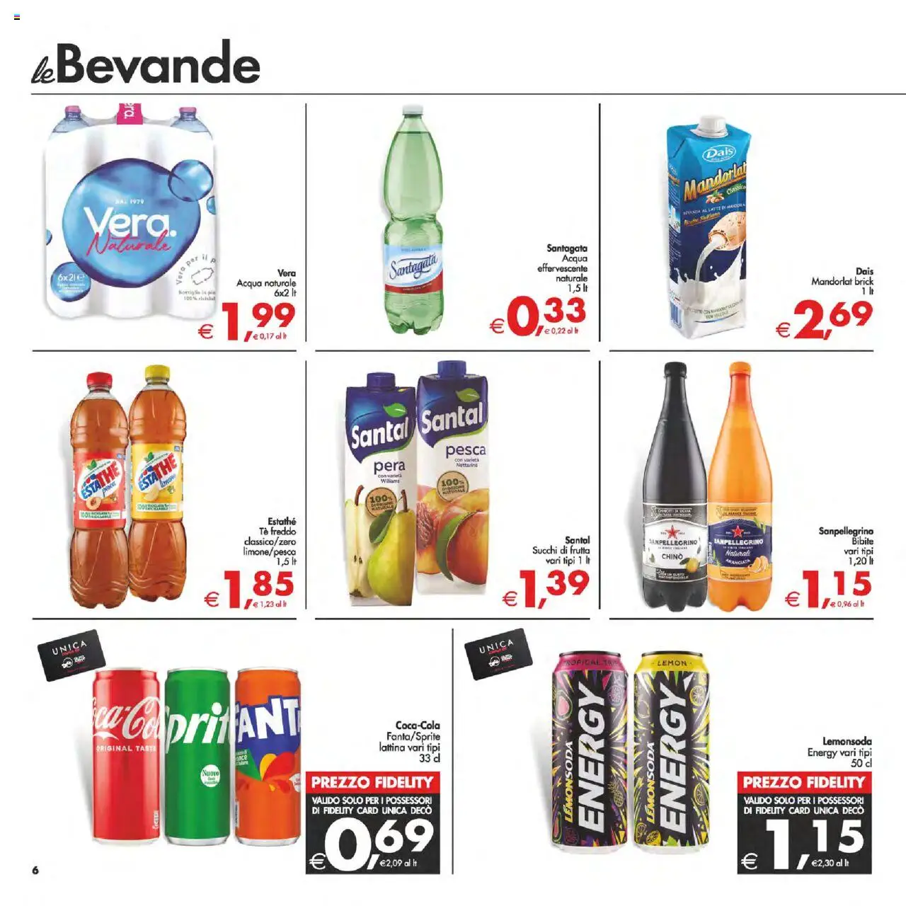 Volantino Decò del 02.09.2025 | Pagina: 6 | Prodotti: Tè, Acqua, Acqua naturale, Bibite