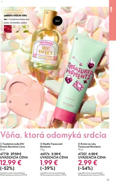 Oriflame leták platný od 11.02.2026 | Strana: 73 | Produkty: Toaletná voda, Mydlo, Voda, Pistácie