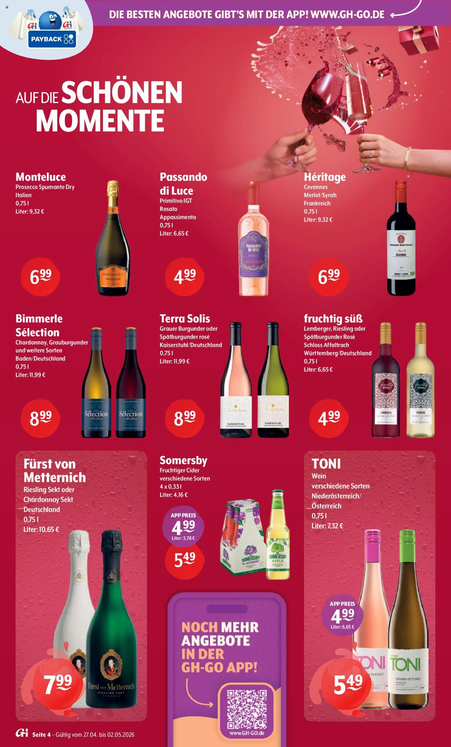 Getränke Hoffmann - Hamburg – gültig ab 27.04.2026 | Seite: 4 | Produkte: Sekt, Apple, Prosecco, Wein