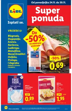 Lidl - Super ponuda - Pregled kataloga iz trgovine Lidl, vrijedi od 24.11.2025