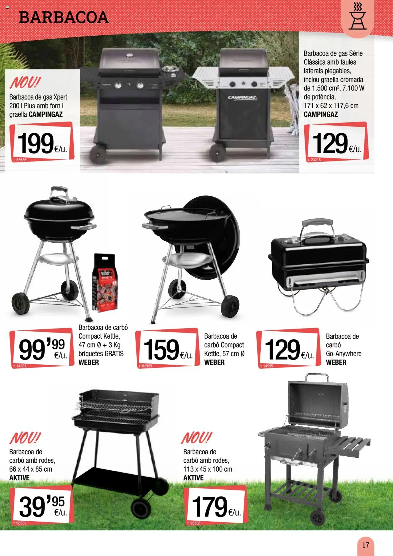 Bonpreu - Catálogo de camping y jardín │ válido desde el 18.03.2025 | Página: 17 | Productos: Barbacoa