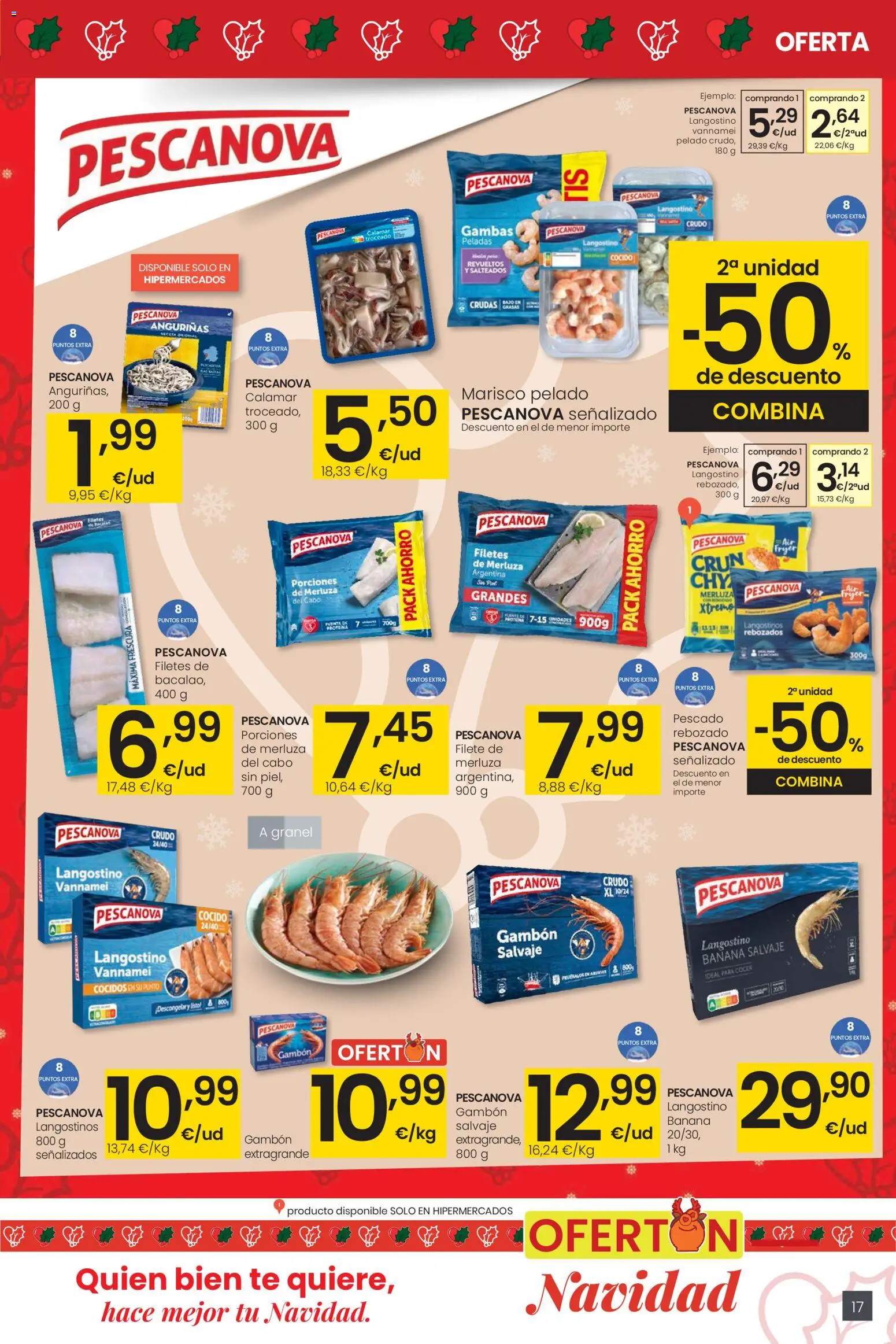Eroski - Navidad │ válido desde el 18.12.2025 | Página: 17 | Productos: Pescado, Té, Filete, Langostino
