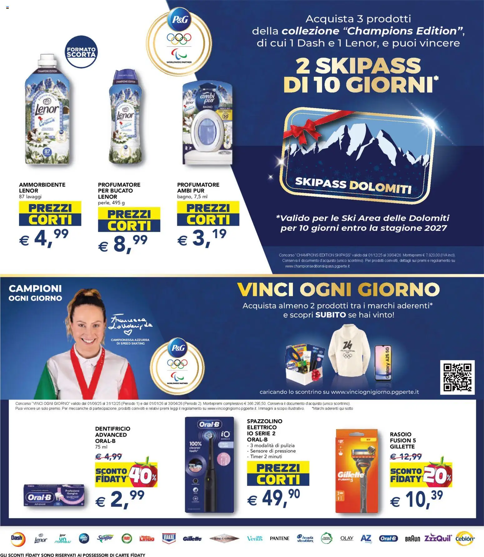 Volantino Esselunga S del 12.02.2026 | Pagina: 27 | Prodotti: Rasoio, Dentifricio, Spazzolino, Ammorbidente