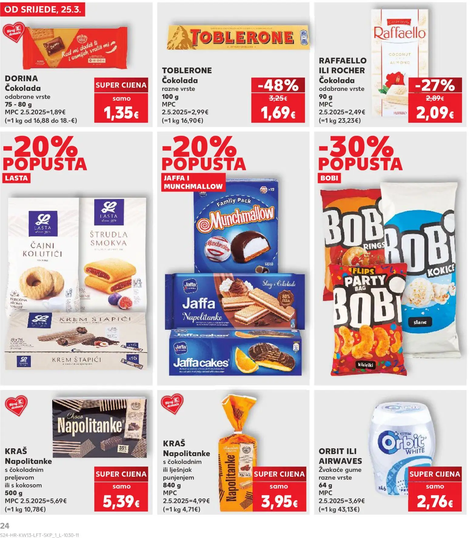 Kaufland HR akciós ujság - amely érvényes a következő dátumtól: 25.03.2026 | Oldal: 24