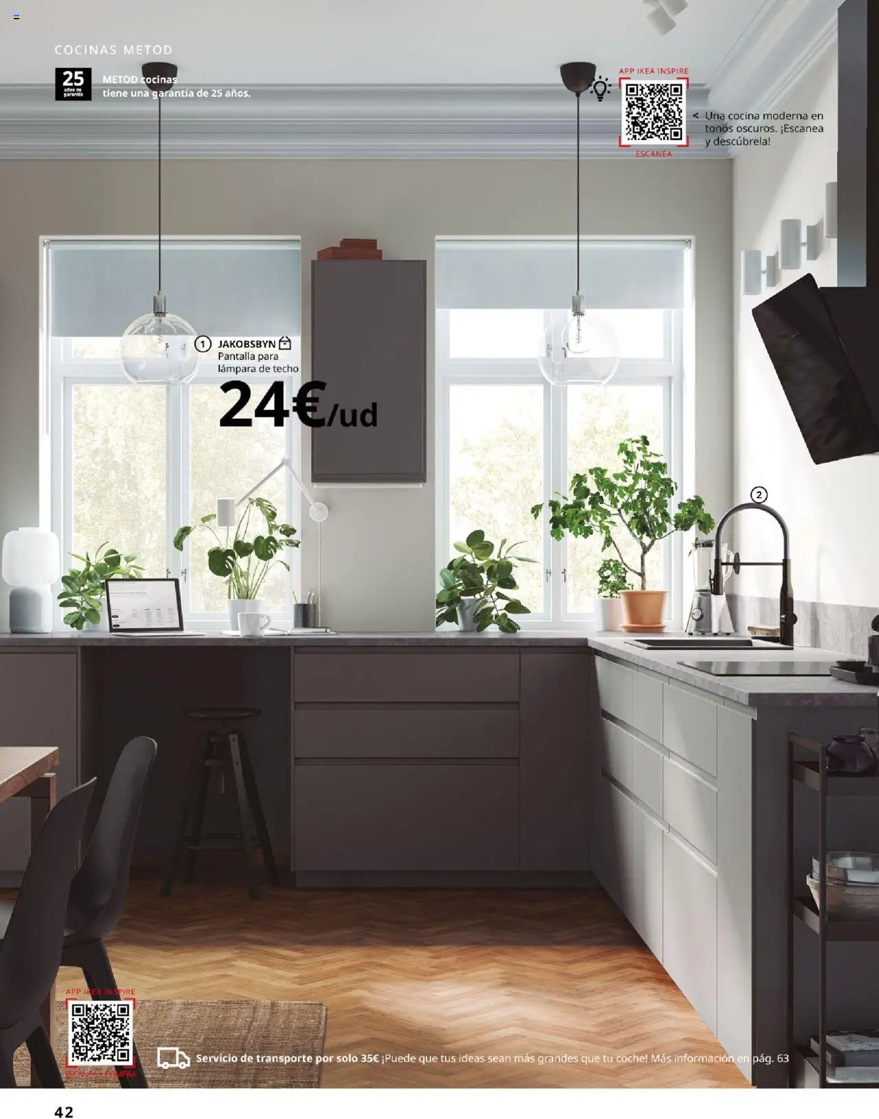 Catálogo IKEA Cocinas │ válido desde el 06.02.2025 | Página: 42 | Productos: Lámpara de techo, Cocina, Lámpara