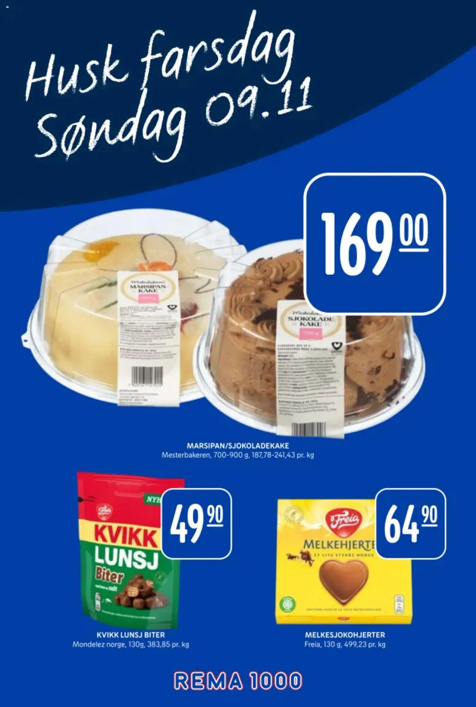 {H1} | Side: 8 | Produkter: Sjokolade, Kake, Marsipan