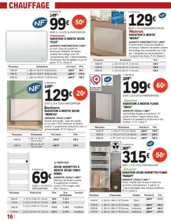 Brico E.Leclerc - Prévisualisation de Brico E.Leclerc catalogue valide à partir de 30.12.2025 | Page: 16 | Produits: Seche serviettes, Radiateur