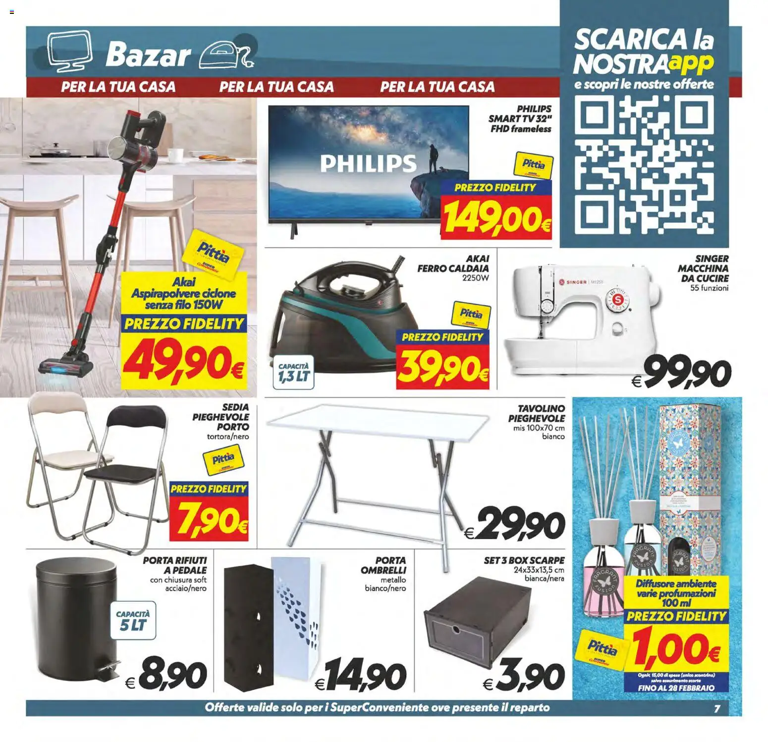 Volantino SuperConveniente del 23.01.2026 | Pagina: 32 | Prodotti: Caldaia, TV, Aspirapolvere, Sedia