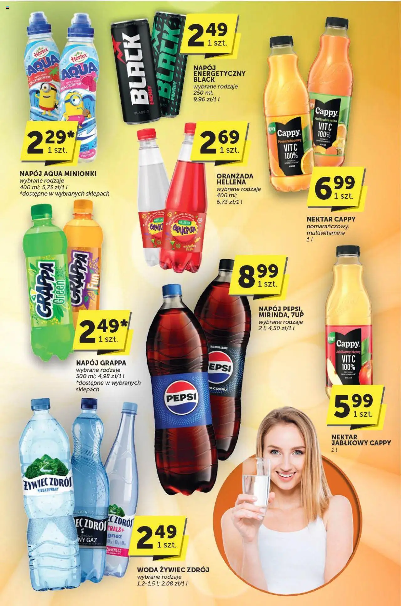 Groszek Gazetka - Katalog od 21.08.2025 | Strona: 24 | Produkty: Woda żywiec, Pepsi, Grappa, Woda