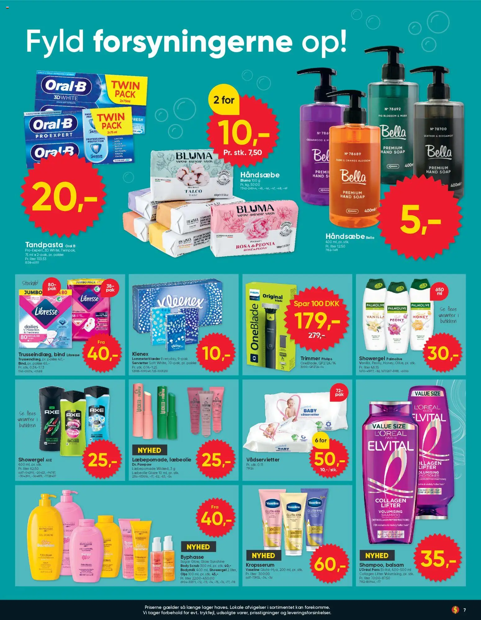 Bigdollar tilbudsavis – gyldig fra 17.04.2026 | Side: 7 | Produkter: Shampoo, Balsam, Tandpasta, Collagen