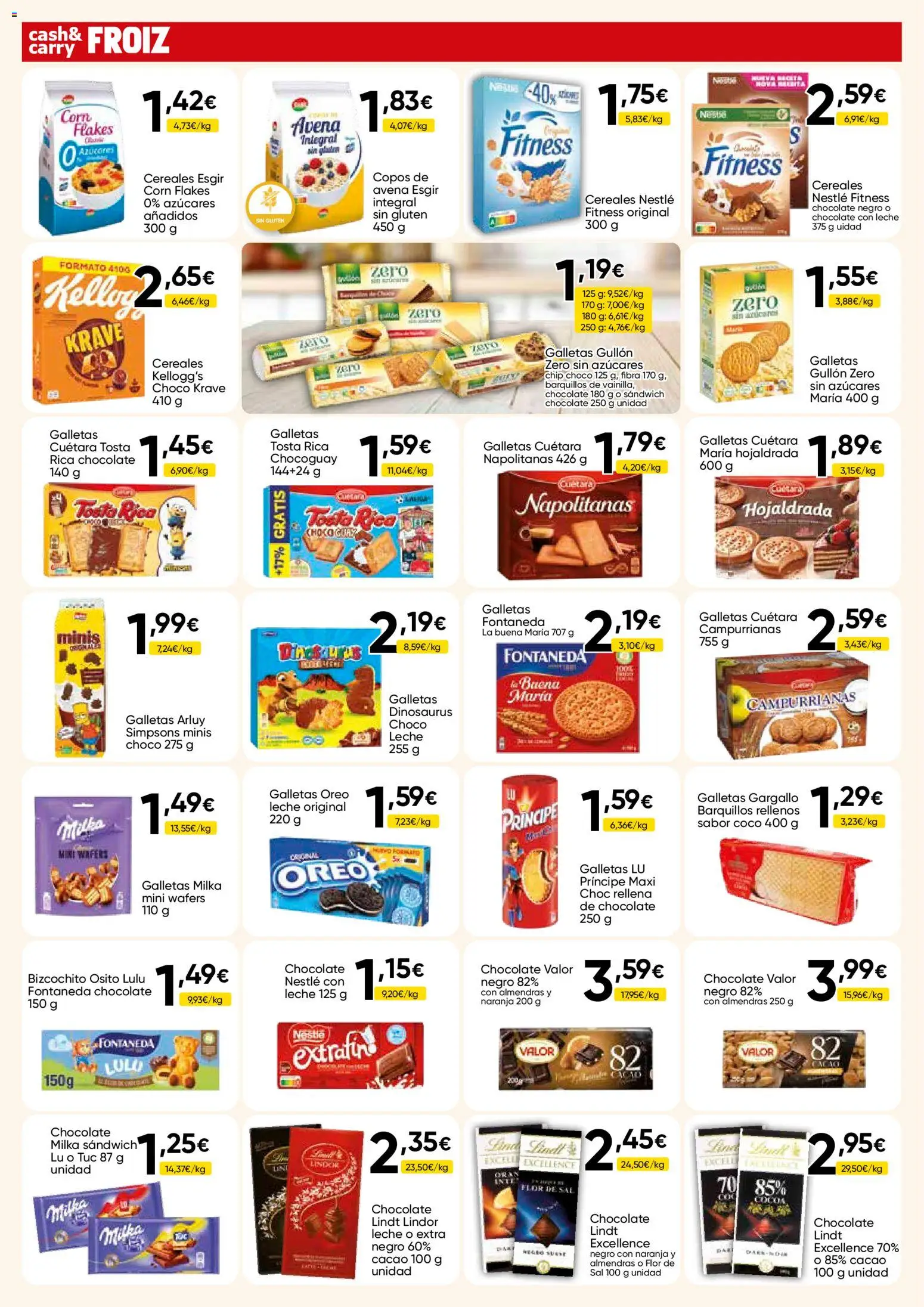 Froiz - Folleto Cash │ válido desde el 28.04.2026 | Página: 4 | Productos: Leche, Chocolate, Cereales, Chocolate con leche