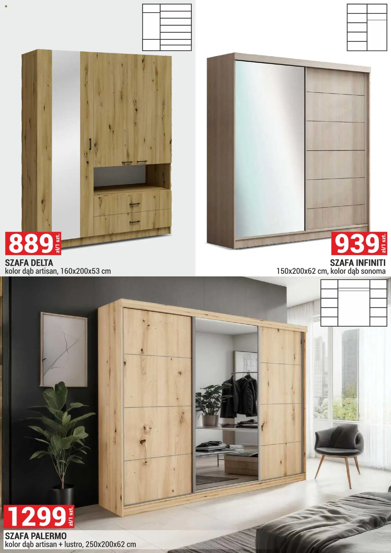 Merkury Market Gazetka - Meble, Wypoczynki, Materace od 01.03.2026 | Strona: 36 | Produkty: Szafa
