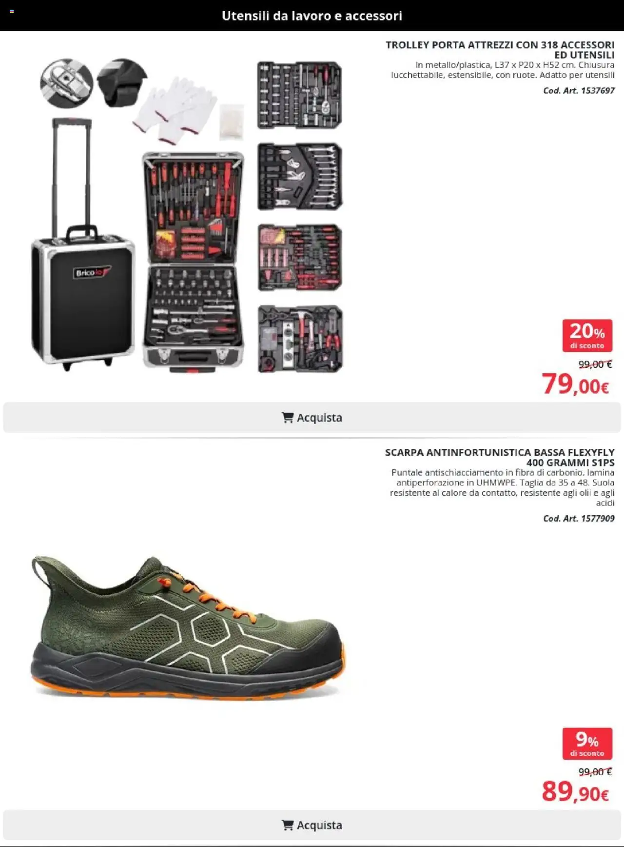 Volantino Brico io del 10.10.2025 | Pagina: 14 | Prodotti: Trolley