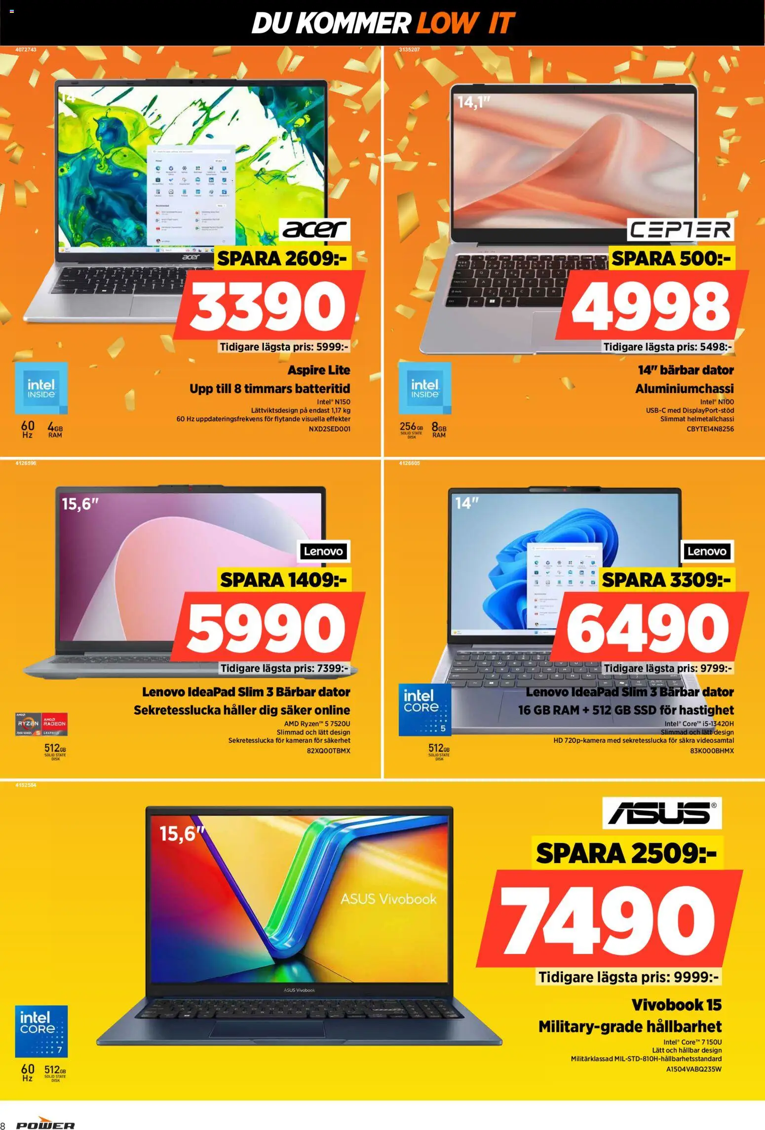Power reklamblad aktuell från 09.03.2026 | Sida: 8 | Produkter: Dator