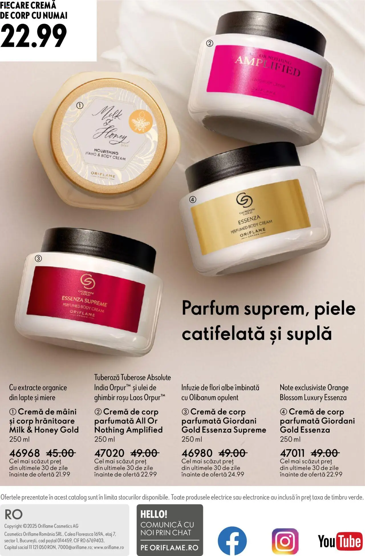 Oriflame catalog 13 2025 – valabil de la 10.09.2025 | Pagină: 148 | Produse: Parfum, Cremă, Ulei, Cremă de corp