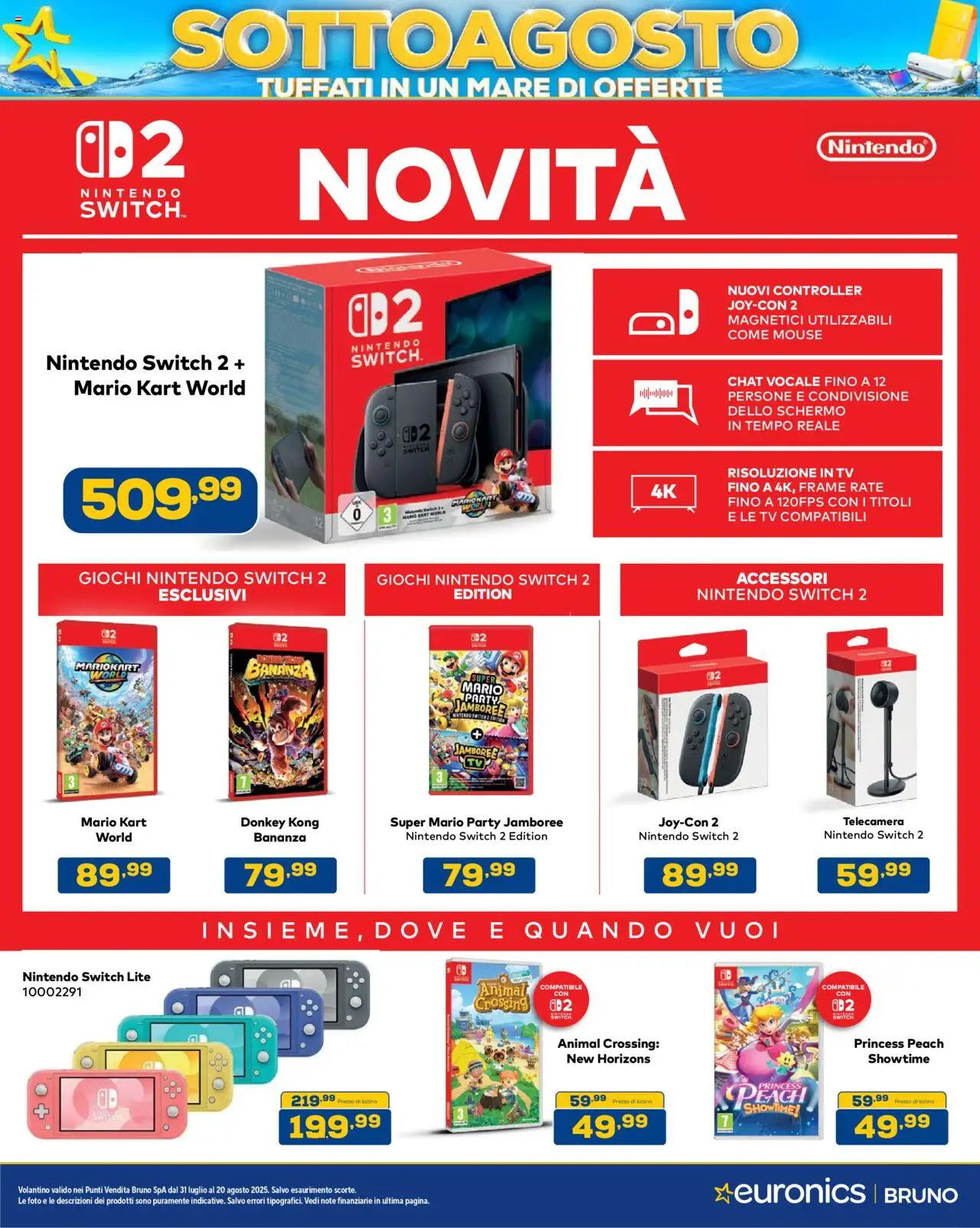 Volantino Euronics del 31.07.2025 | Pagina: 14 | Prodotti: Schermo, Mouse, TV