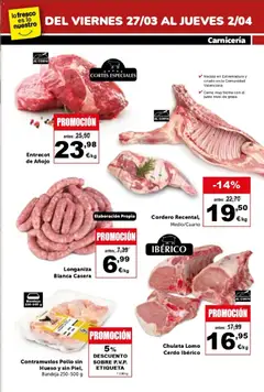 Vista previa Masymas folleto válido desde el 27.03.2026 | Página: 5 | Productos: Cerdo, Longaniza, Φίλτρο καφέ, Bandeja