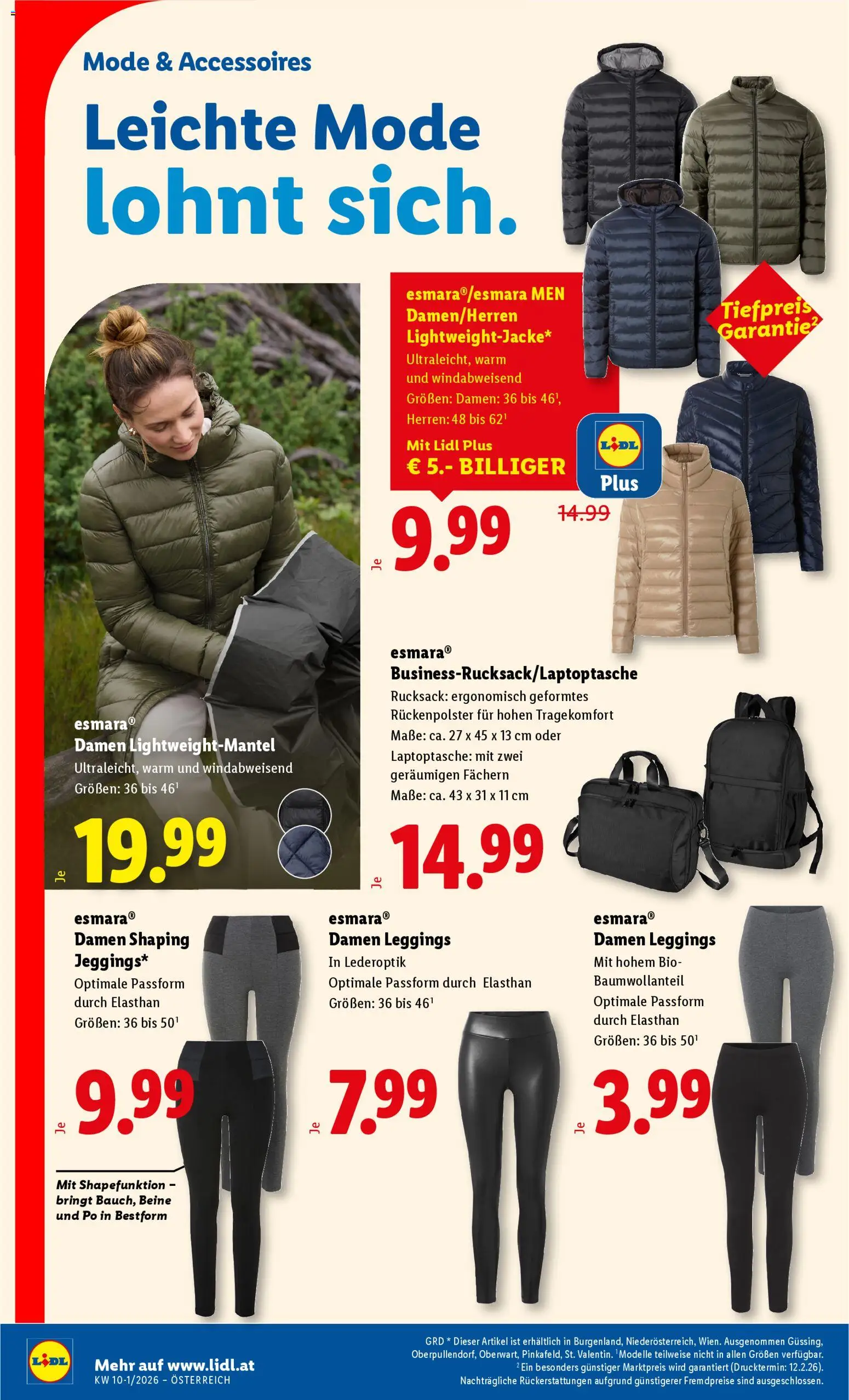 Lidl Flugblatt - Eisenstadt, Ebenfurth, Mattersburg gültig ab 26.02.2026 | Seite: 35 | Produkte: Leggings, Rucksack