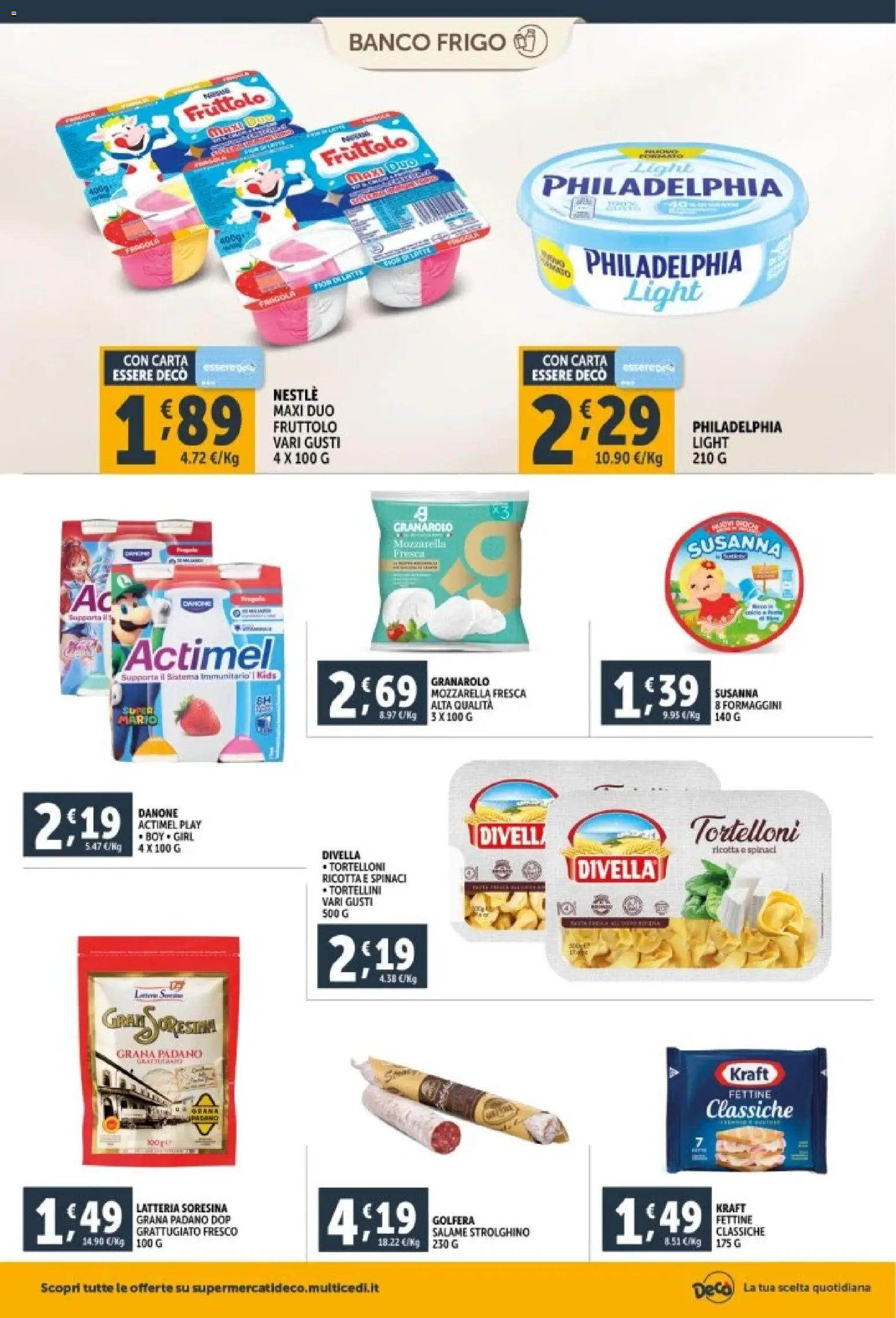 Volantino Decò del 29.12.2025 | Pagina: 8 | Prodotti: Salame, Mozzarella, Ricotta, Tortelloni