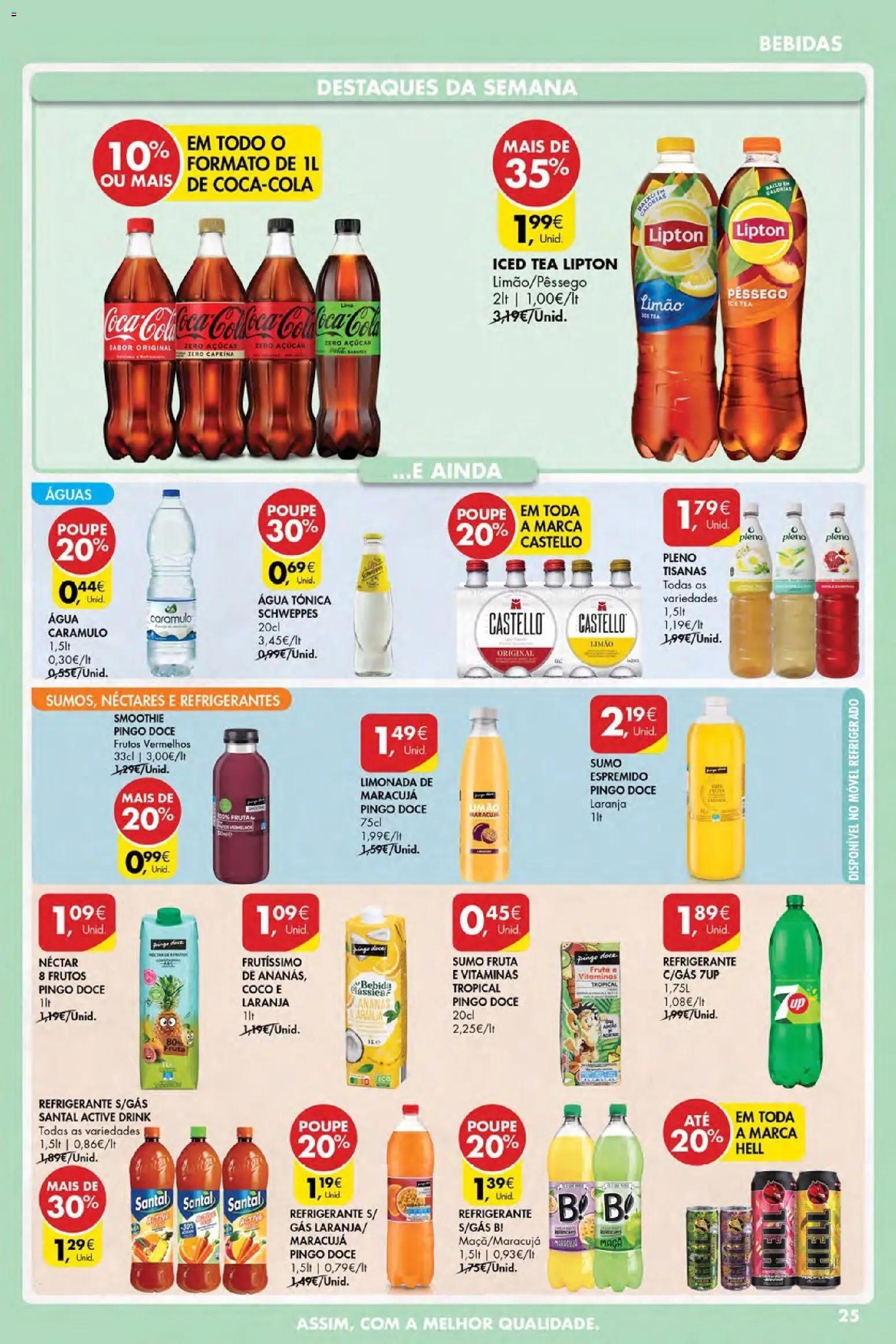 Pingo Doce Poupe Esta Semana Açores │ válido de 02.04.2026 | Página: 25 | Produtos: Agua, Açúcar, Coca-cola, Bebida