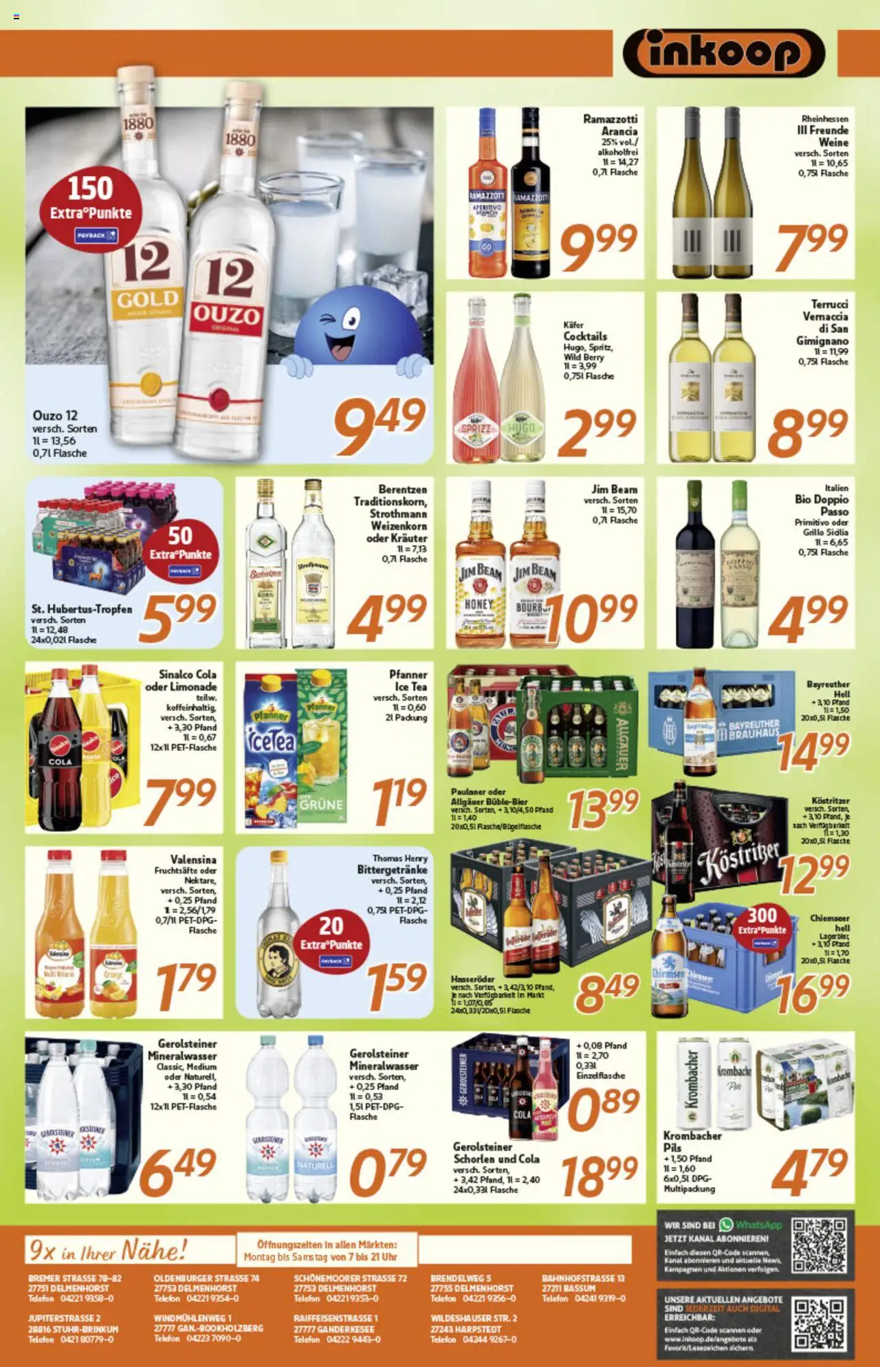 Inkoop Prospekt 	 - gültig ab dem 04.08.2025 | Seite: 7 | Produkte: Jim beam, Mineralwasser, Valensina, Telefon