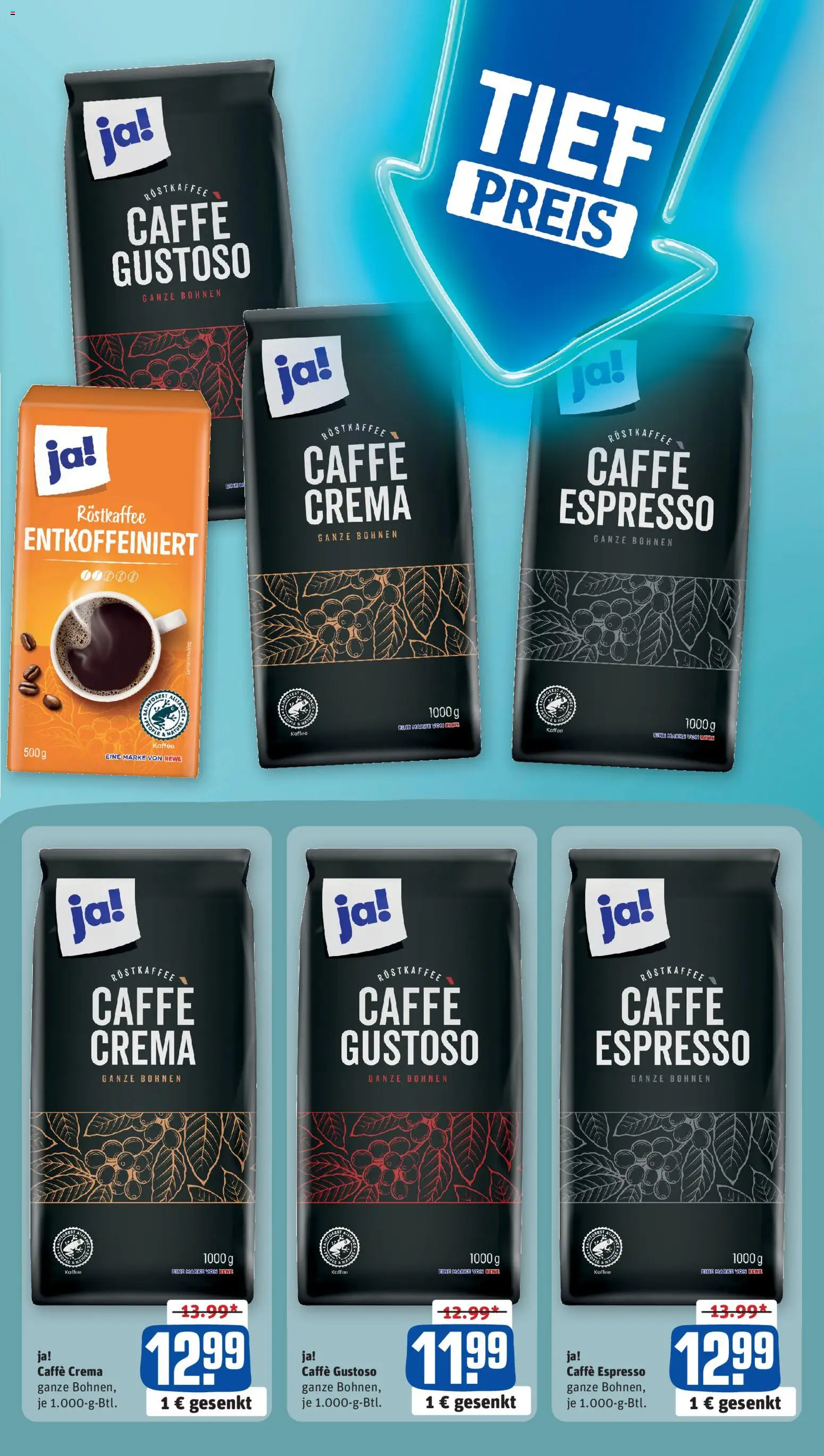 Rewe Prospekt 	 – gültig ab 27.10.2025 | Seite: 3 | Produkte: Kaffee