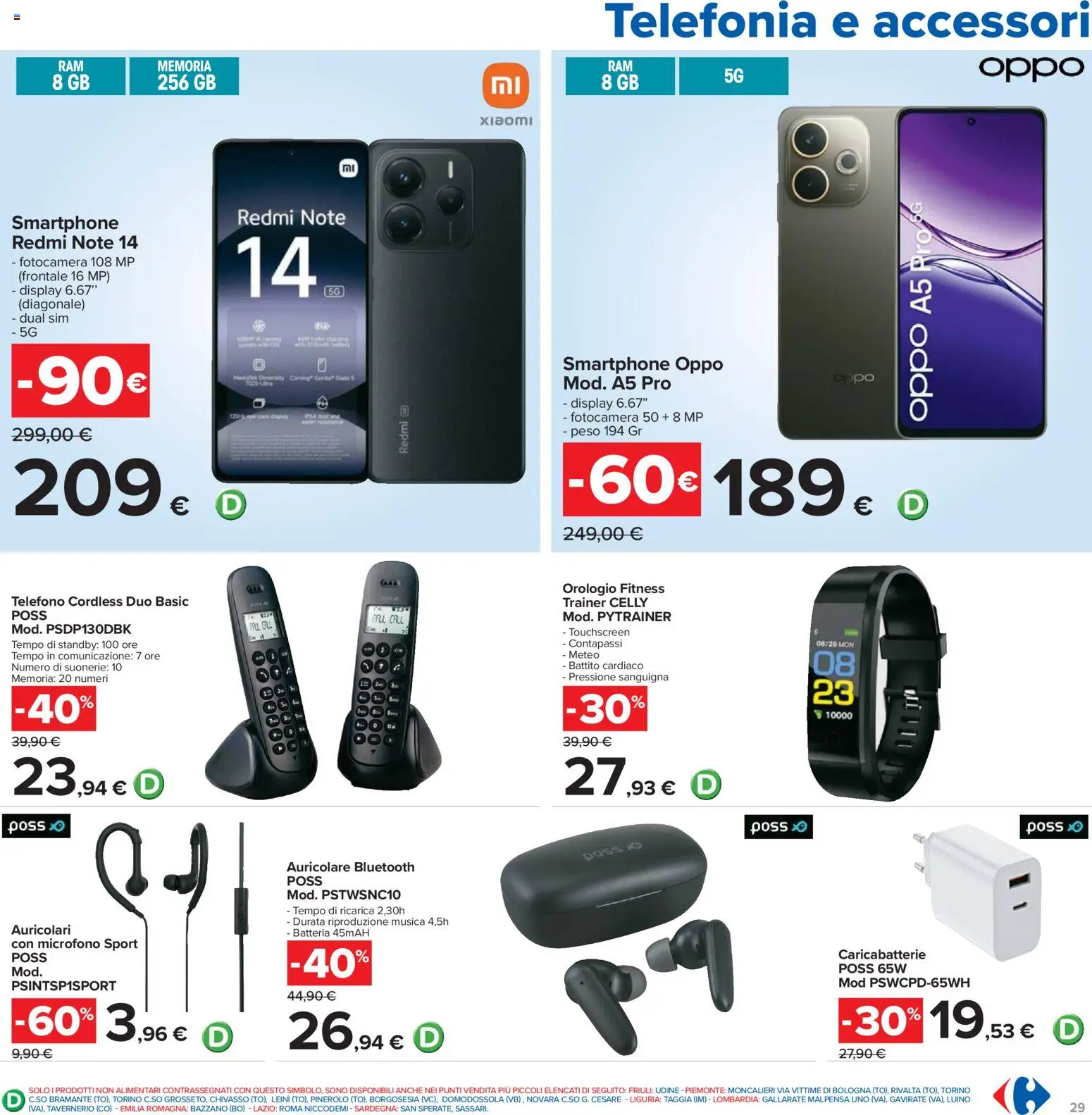 Volantino Carrefour del 21.04.2026 | Pagina: 29 | Prodotti: Auricolari, Xiaomi, Batteria, Caricabatterie