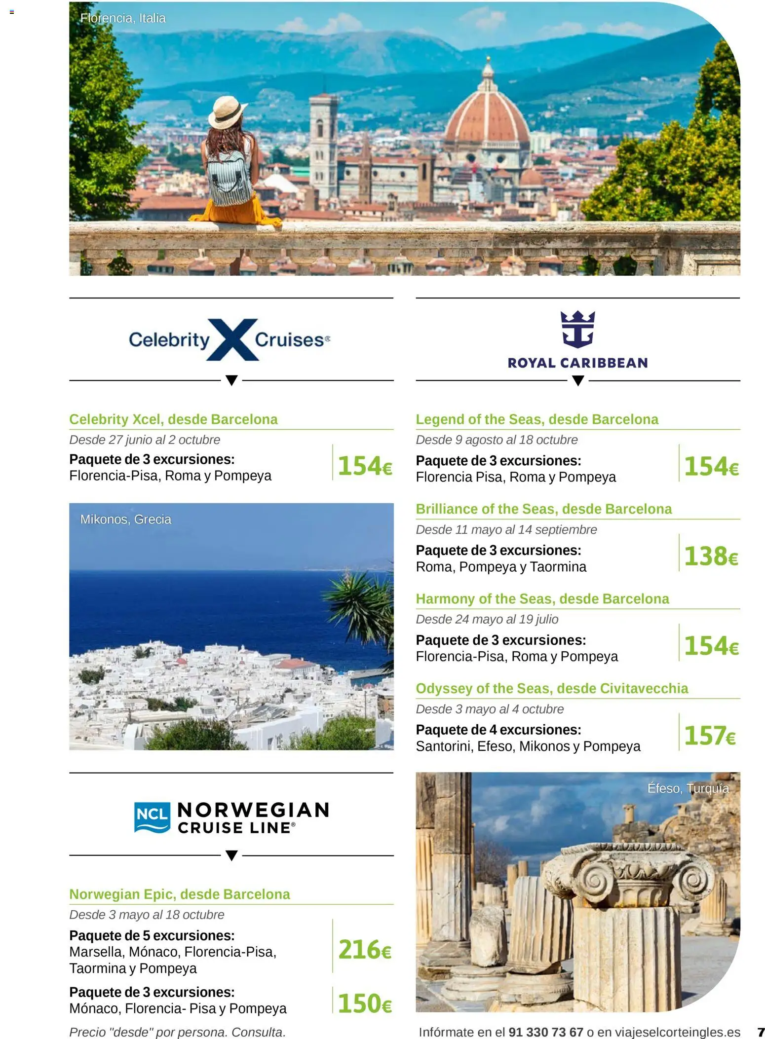 Viajes El Corte Inglés Excursiones Cruceros │ válido desde el 18.03.2026 | Página: 7