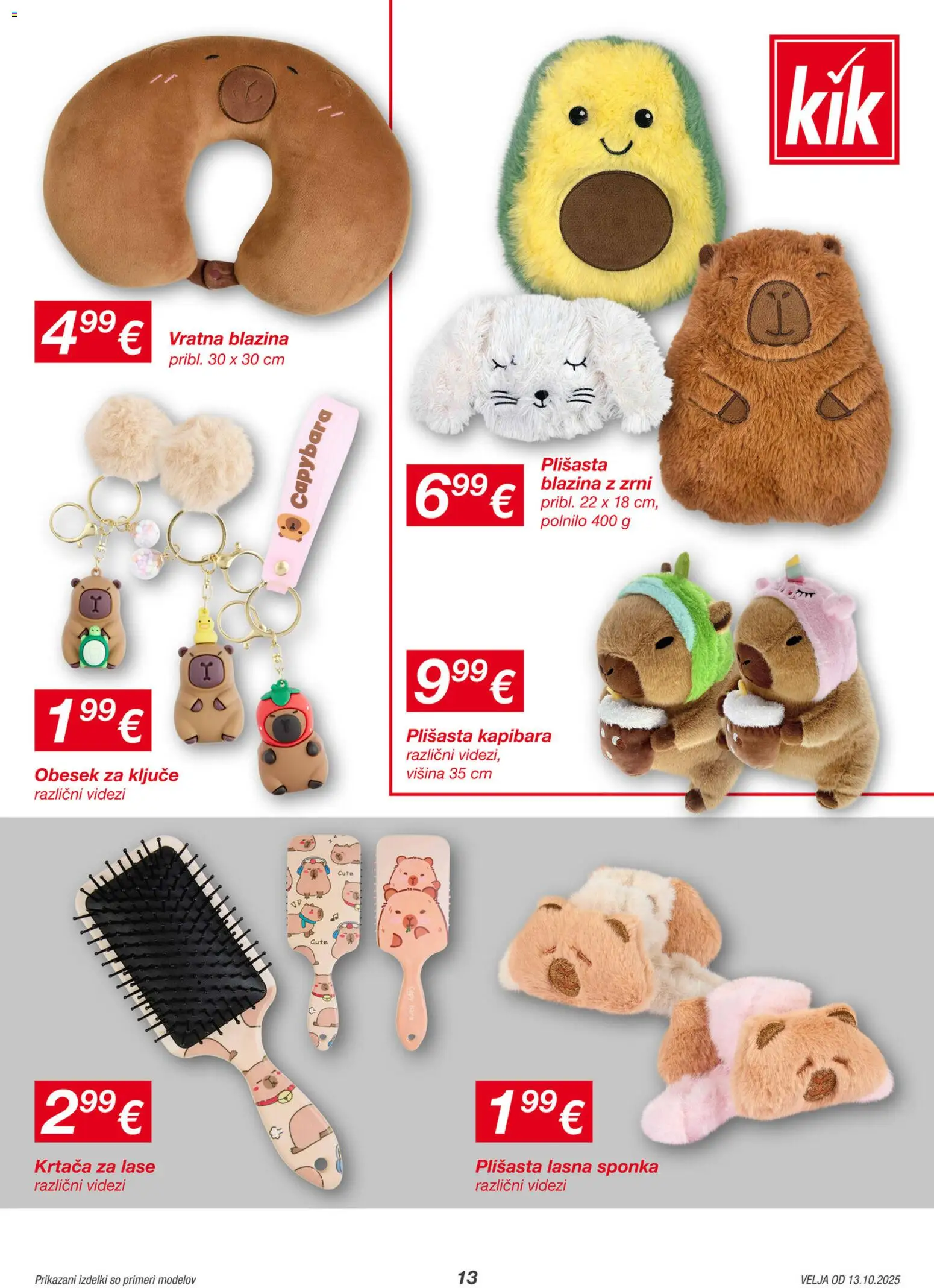 Novi Kik katalog ponudbe – veljaven od 13.10.2025 | Stran: 13 | Izdelki: Blazina, Krtaca