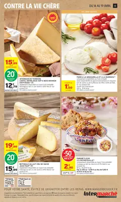 Intermarché - Prévisualisation de FOIRE A LA MOZZARELLA ET A LA BURRATA, uniquement disponibles au frais emballé selon disponibilité et approvisionnement en magasin lait de vache ou de bufflonne de 19% à 30% de Mat. Gr sur produit fini valide à partir de 14.04.2026 | Page: 13