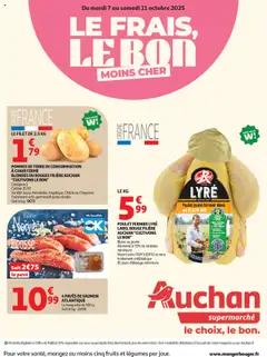 Auchan - Prévisualisation de Auchan - Le frais, le bon moins cher valide à partir de 07.10.2025