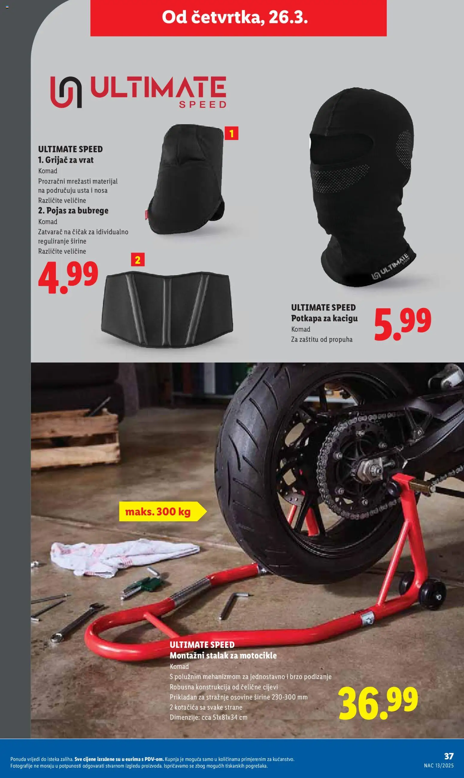 Lidl katalog | vrijedi od 23.03.2026 | Stranica: 37 | Proizvodi: Pojas, Cijevi