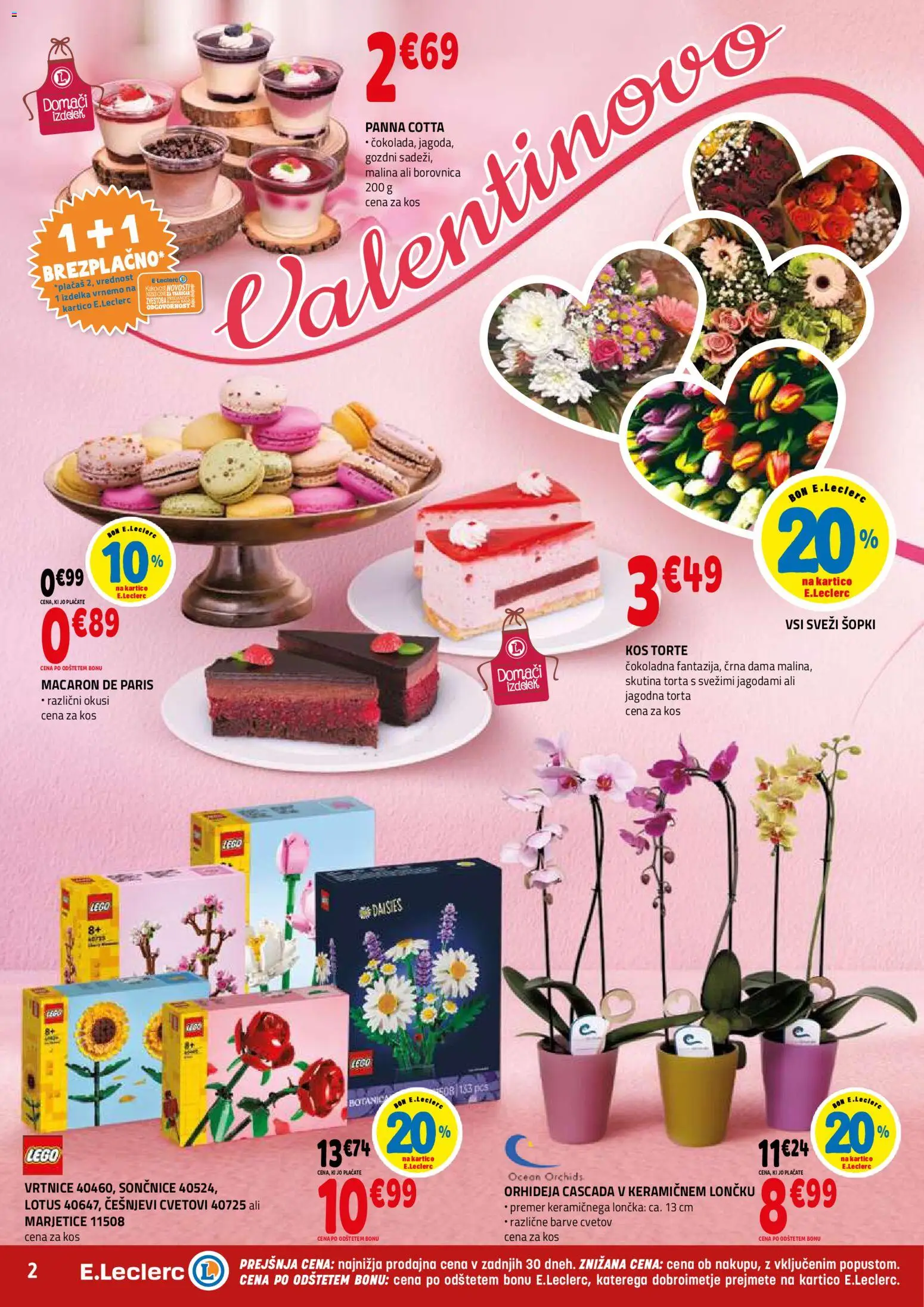 Novi E.leclerc katalog ponudbe – veljaven od 04.02.2026 | Stran: 2 | Izdelki: Torta, Kos