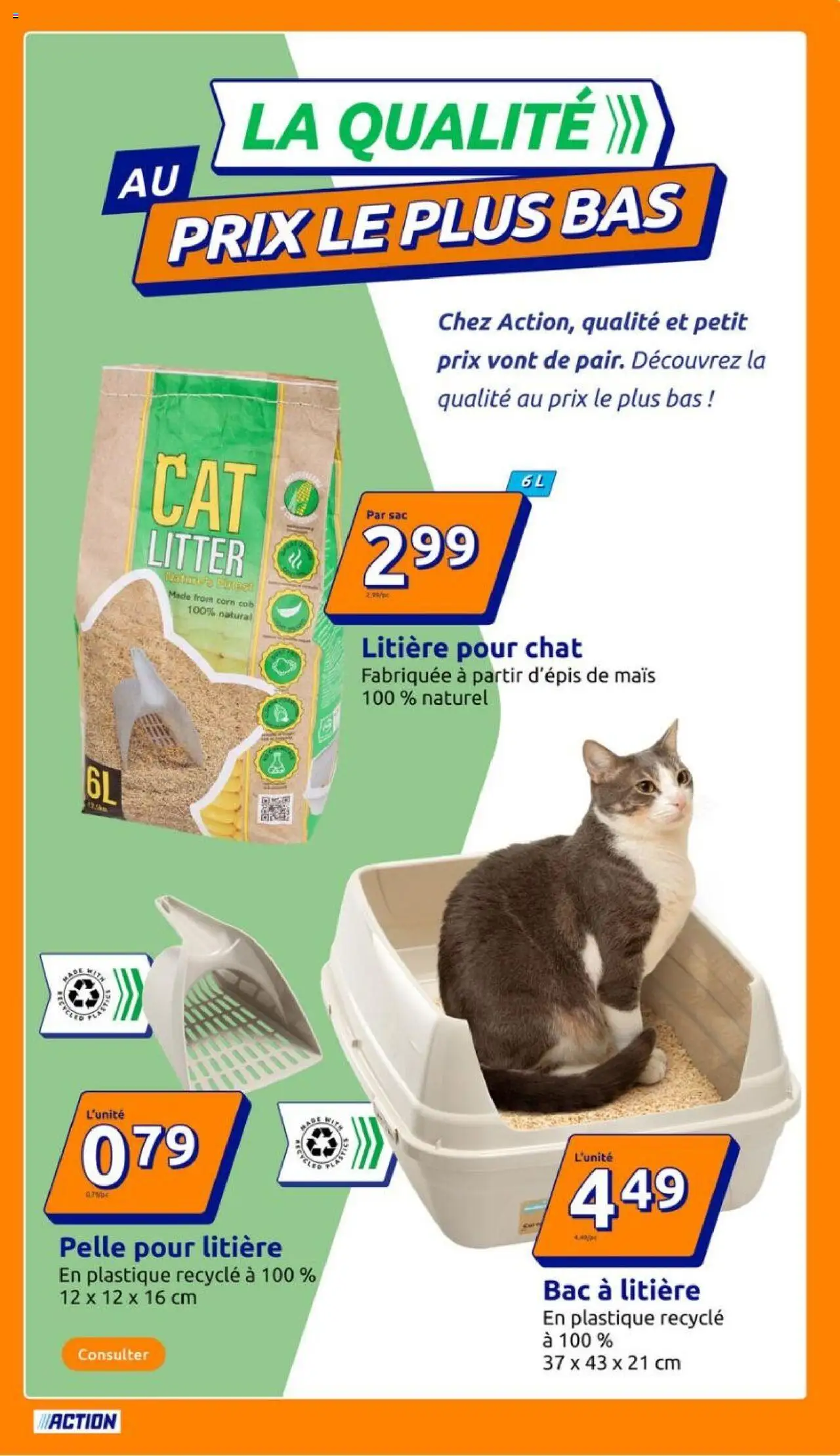 {H1} | Page: 9 | Produits: Sac, Litière pour chat, Mais, Litière