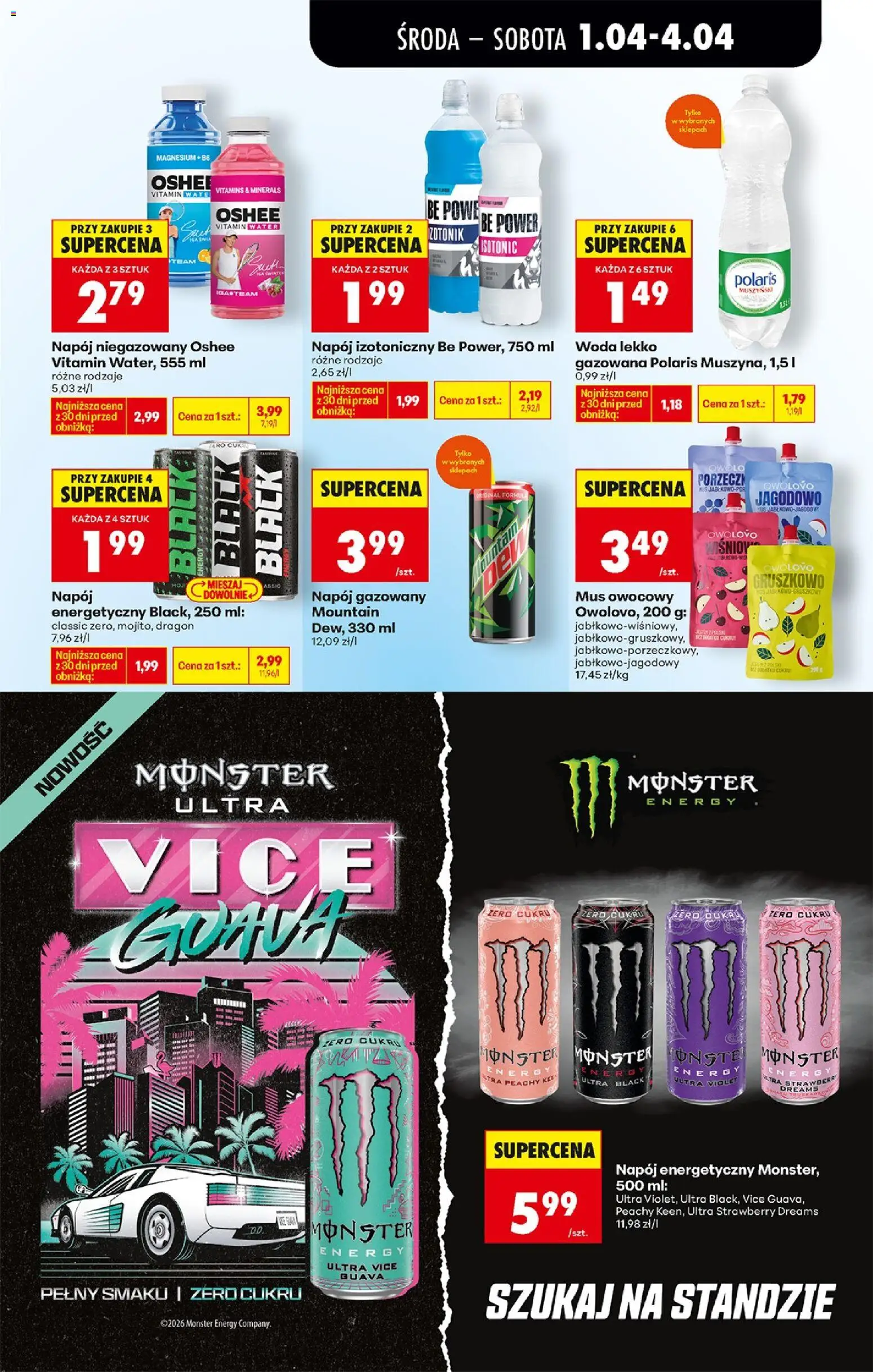 Biedronka gazetka od środy od 01.04.2026 | Strona: 61 | Produkty: Muszyna Woda, Woda