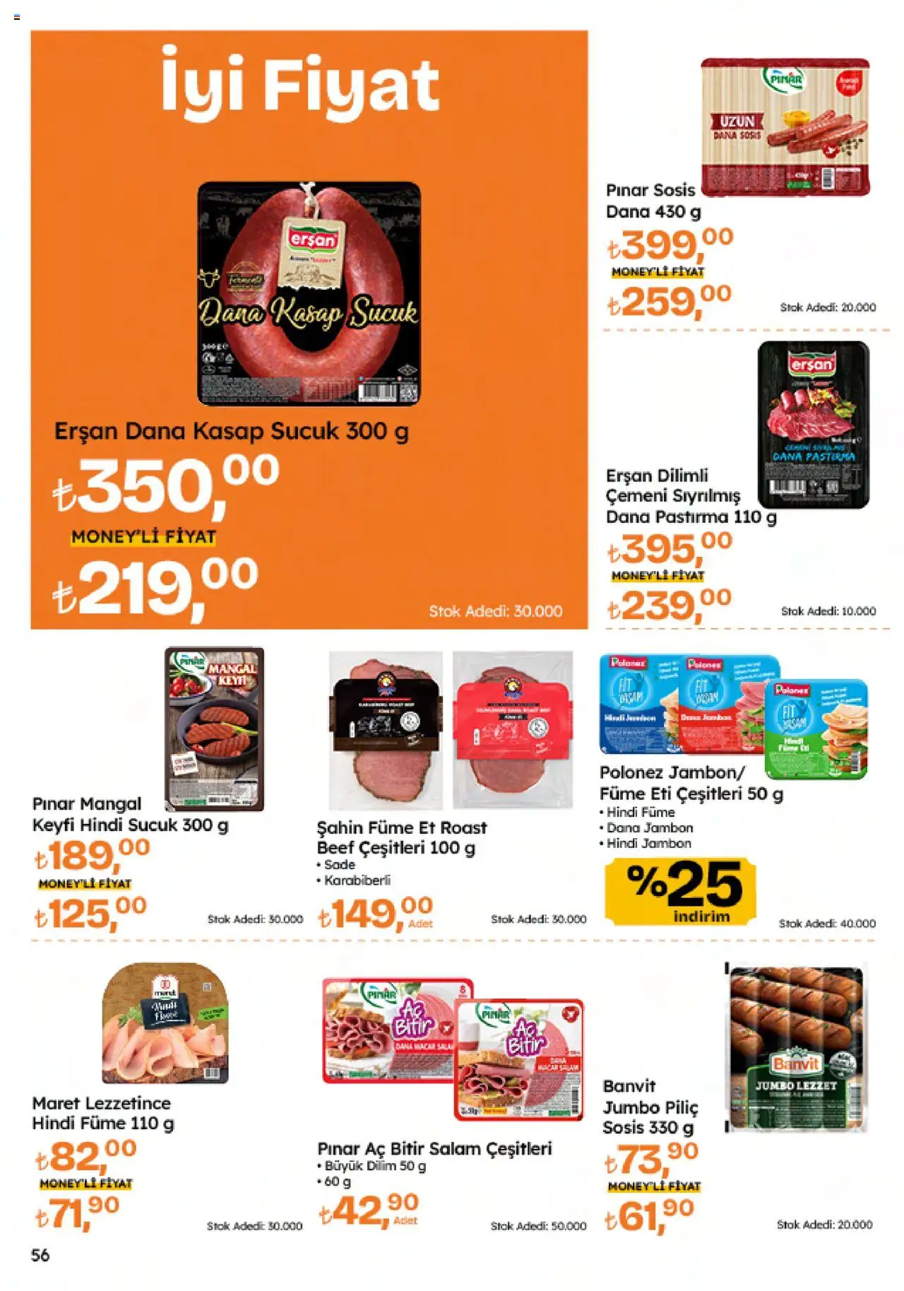 Migros Katalog - 5M Migroskop Dijital - 12.06.2025 tarihinden itibaren geçerlidir | Sayfa: 56 | Ürünler: Salam, Sosis, Piliç, Hindi füme