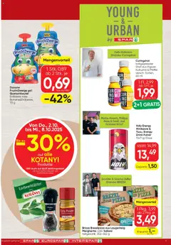 Spar Flugblatt ab 02.10.2025 gültig | Seite: 11 | Produkte: Pfeffer, Himbeere, Salami, Pizza