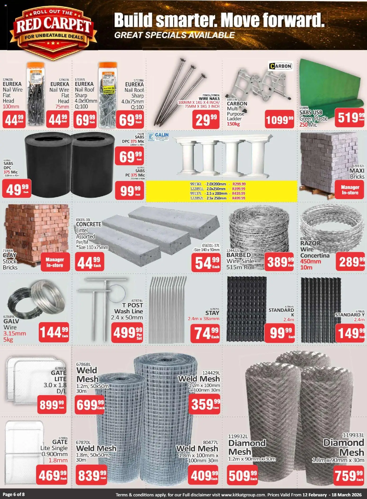 New KIT KAT Cash & Carry catalogue – valid from 12.02.2026 | Page: 6 | Products: PC, Carpet, Gate, Stock