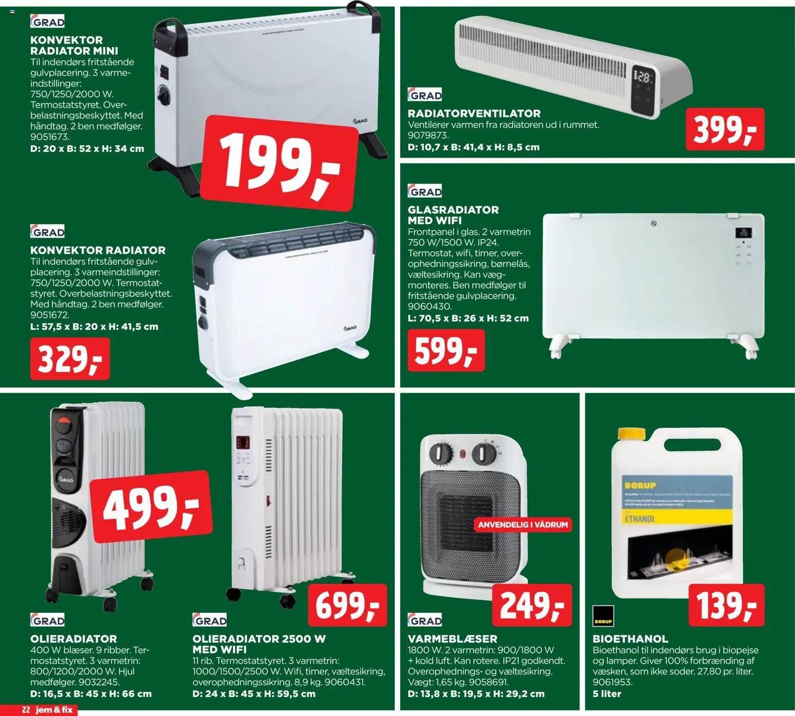 Jem & fix tilbudsavis – gyldig fra 30.11.2025 | Side: 22 | Produkter: Radiator, Søm