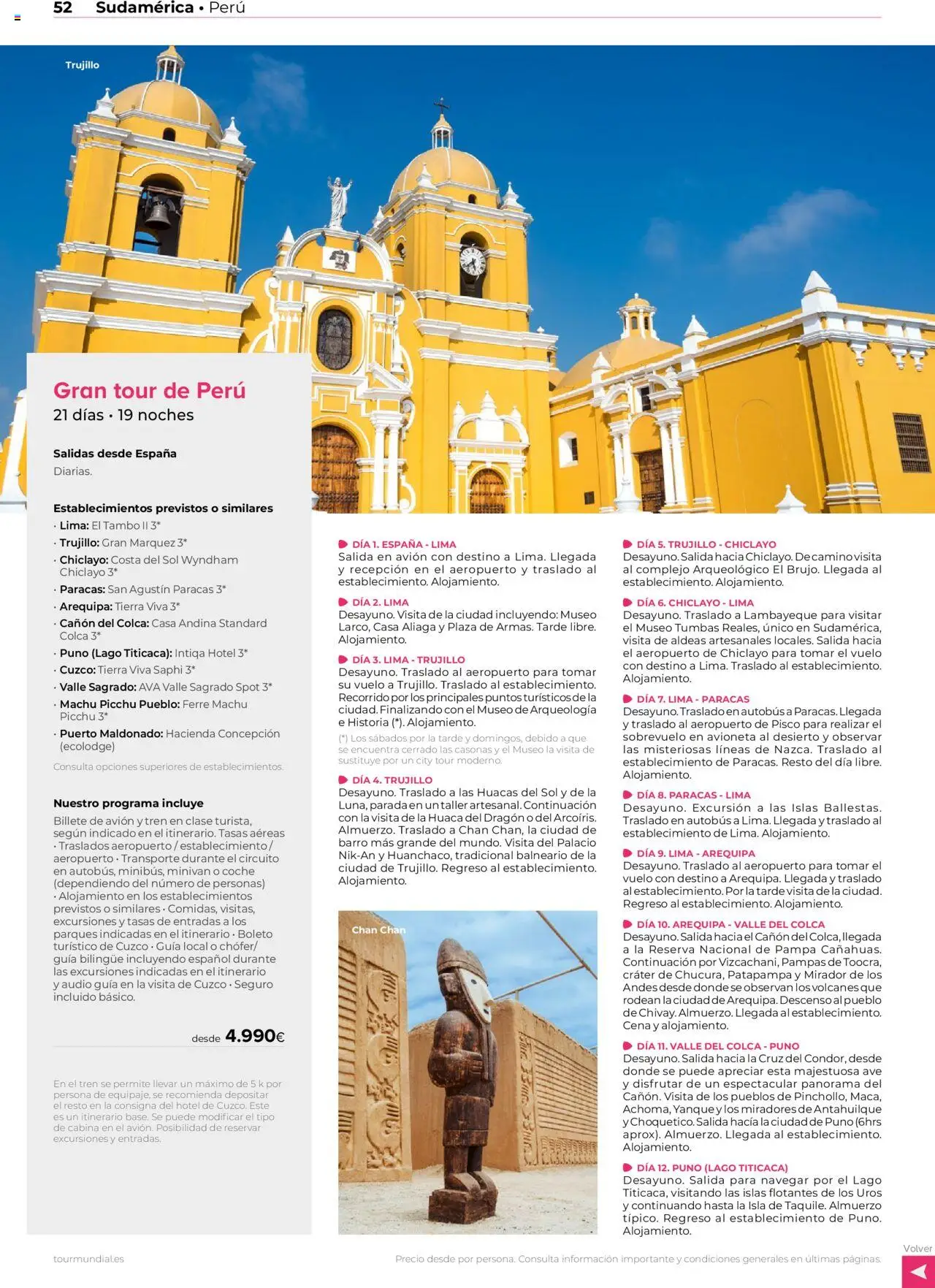 Viajes El Corte Inglés Centroamérica y Sudamérica │ válido desde el 01.01.2025 | Página: 52 | Productos: Lima, Audio