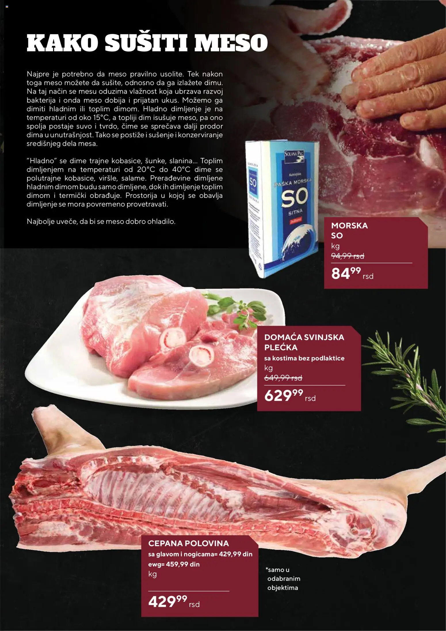 Idea katalog - važi od 27.11.2025 | Strana: 5 | Proizvode: Slanina, Svinjska plećka