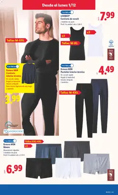 Vista previa Lidl folleto de bazar válido desde el 01.12.2025 | Página: 19 | Productos: Boxers