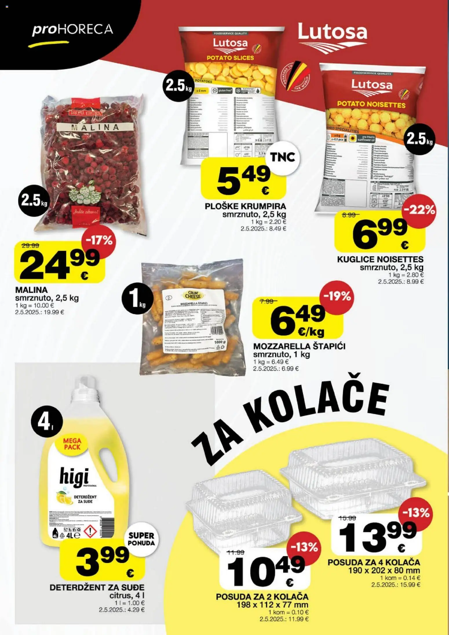 Stanić Diskont katalog | vrijedi od 01.04.2026 | Stranica: 14 | Proizvodi: Mozzarella, Deterdžent, Štapići