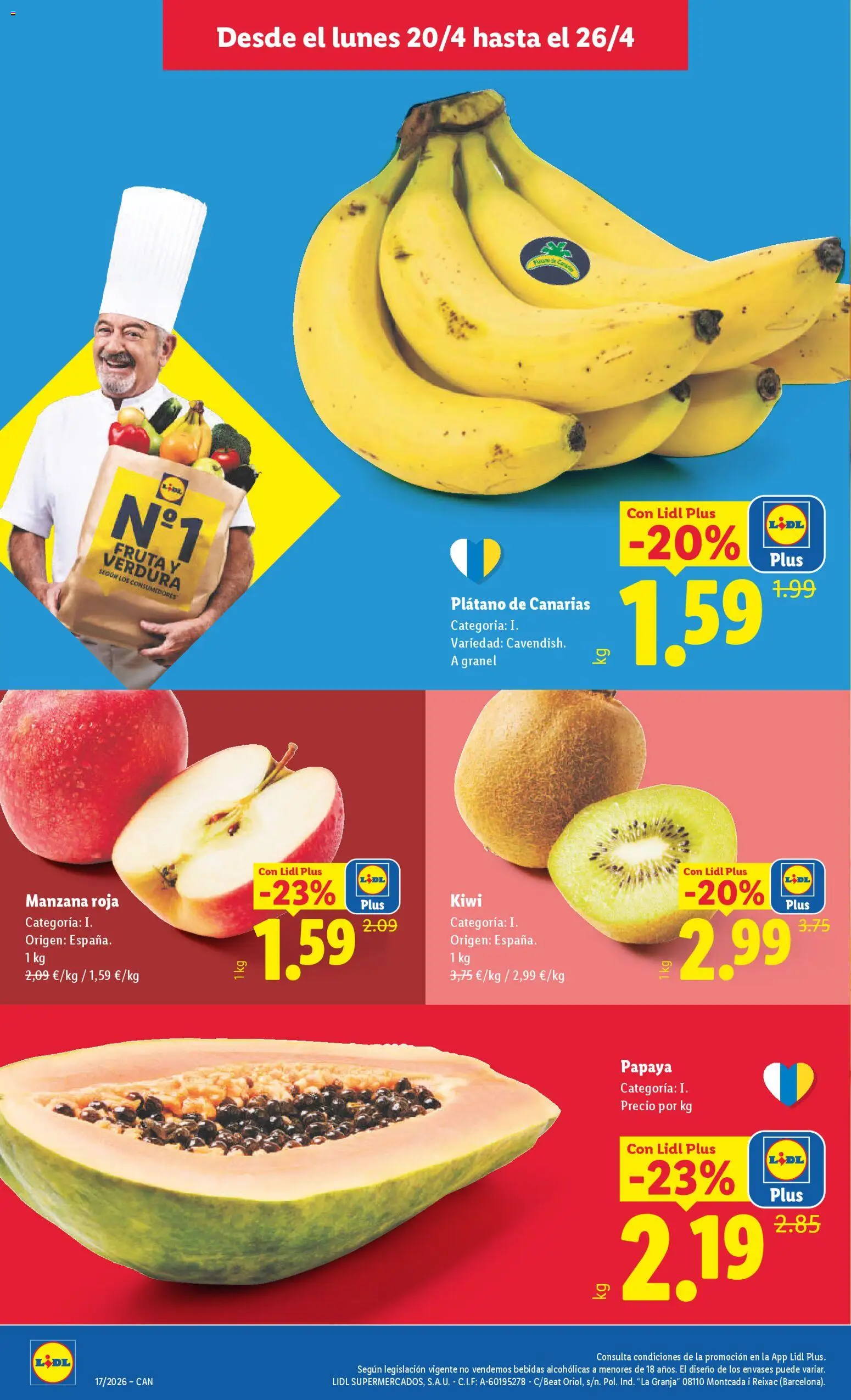 Lidl Canarias │ válido desde el 20.04.2026 | Página: 2 | Productos: Kiwi, Manzana