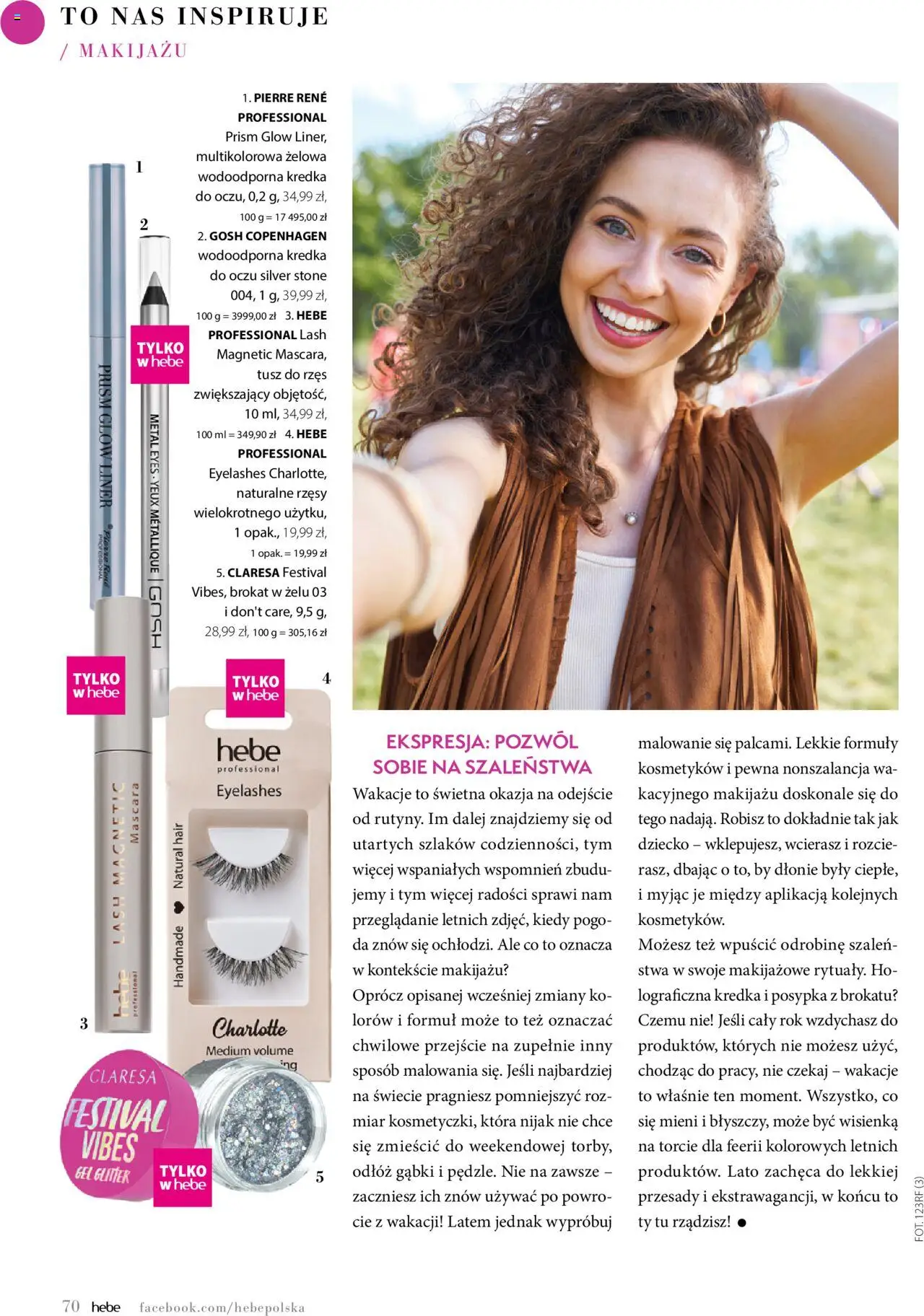 Hebe Gazetka - Magazyn od 01.05.2025 | Strona: 70 | Produkty: Magnetic, Tusz do rzęs, Eyeliner, Kredka do oczu
