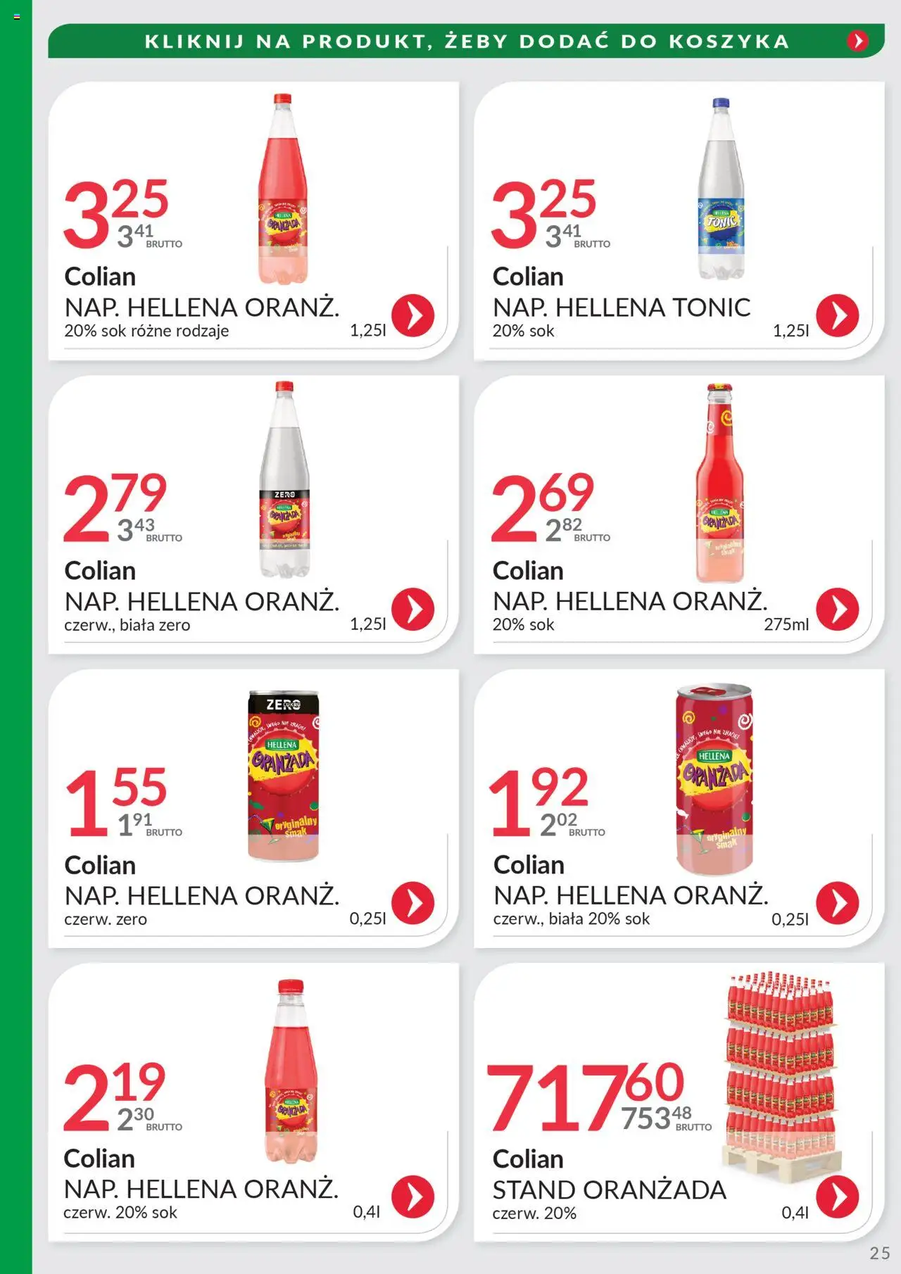 Eurocash Gazetka - Oferta Południe od 08.06.2025 | Strona: 25 | Produkty: Sok