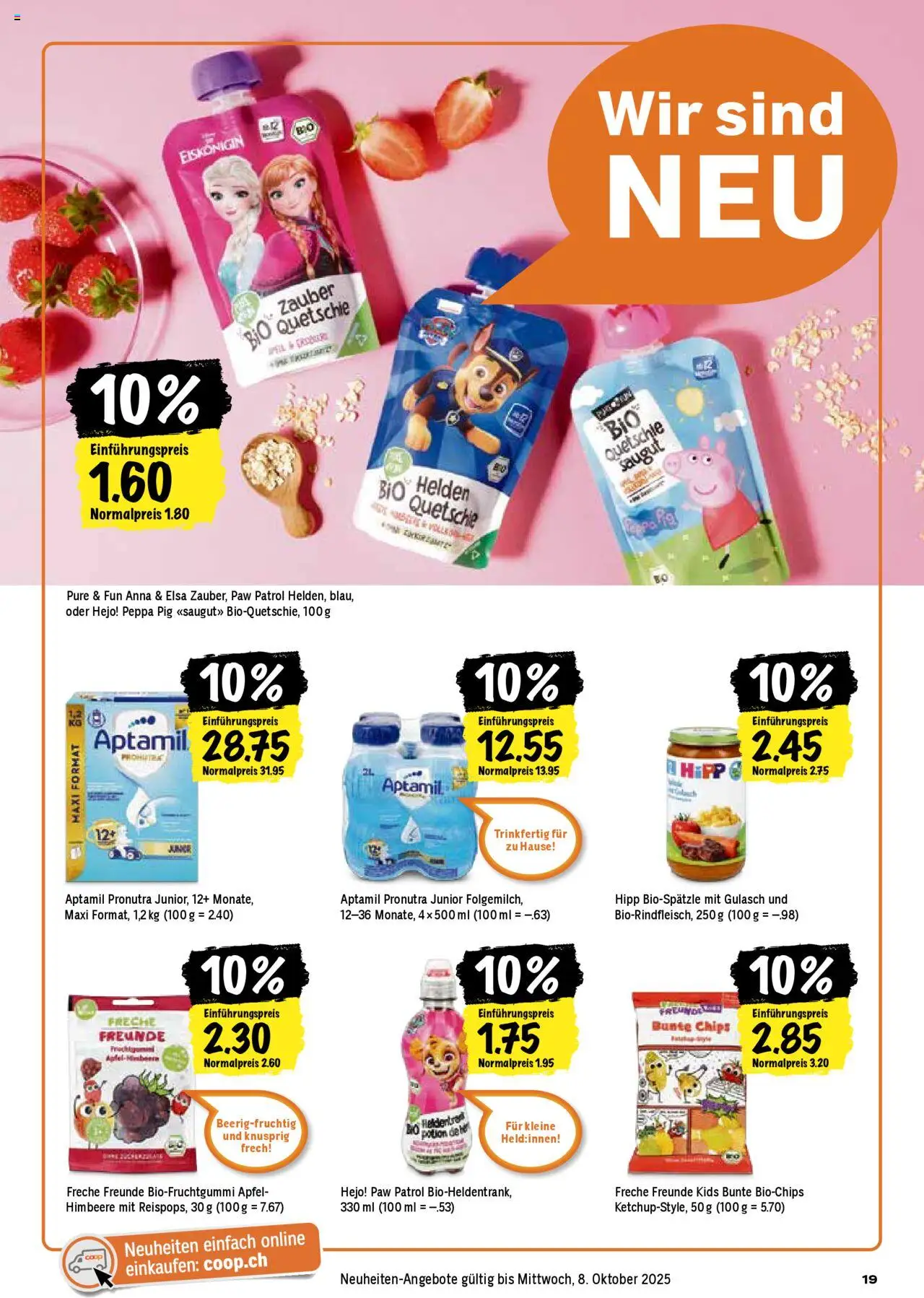 Coop Aktionen – gültig ab 25.09.2025 | Seite: 19 | Produkte: Äpfel, Himbeere, Chips