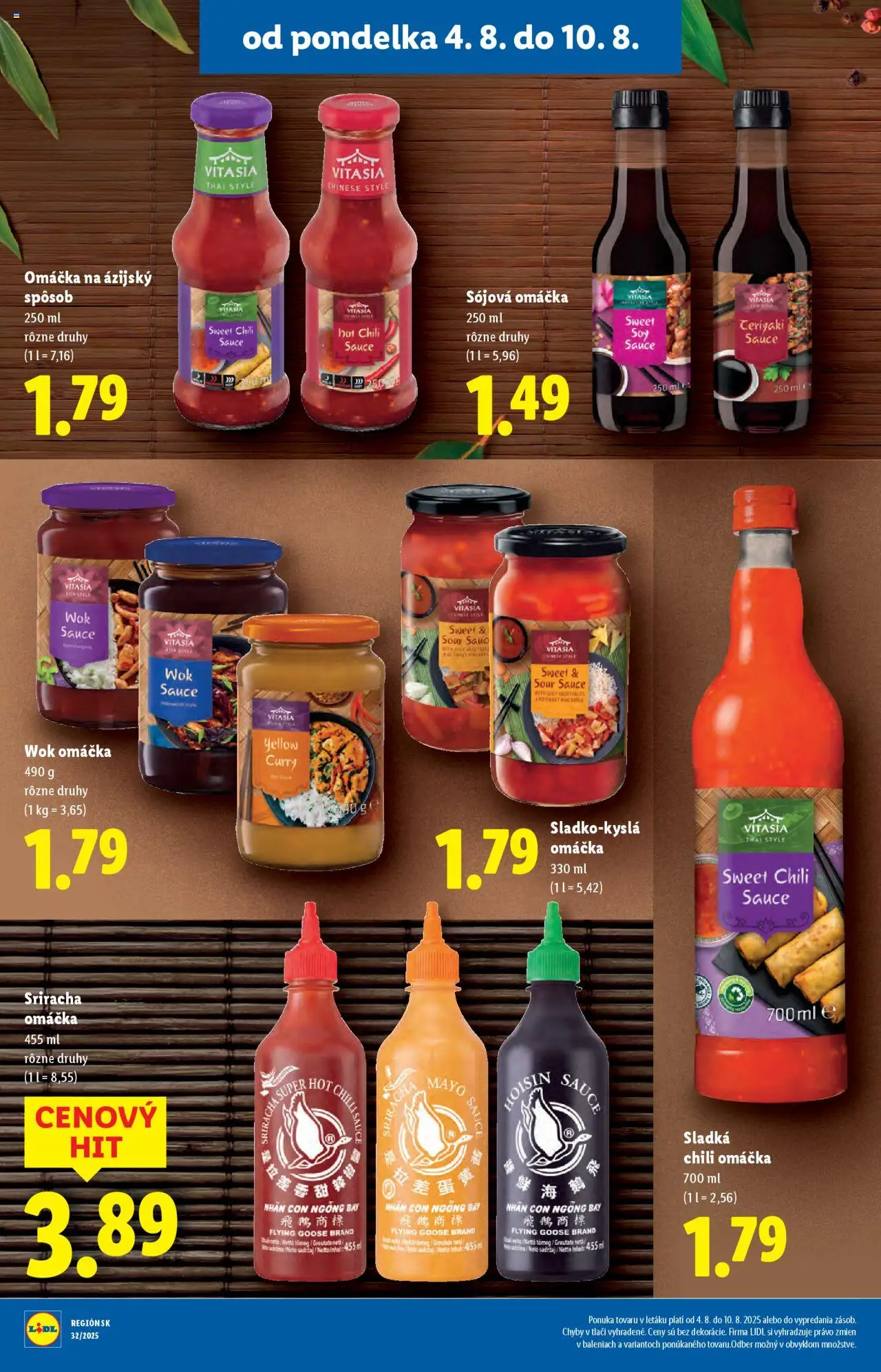Lidl leták │ platný od 04.08.2025 | Strana: 26 | Produkty: Omáčka