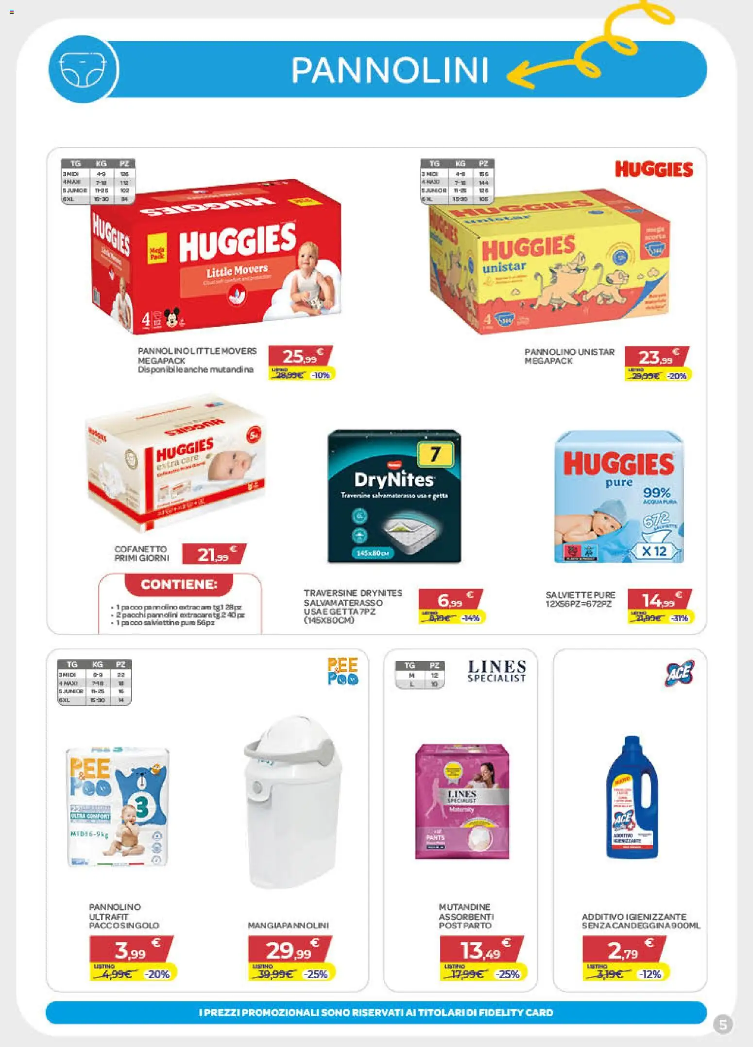 Volantino Bimbo store del 09.01.2026 | Pagina: 5 | Prodotti: Pannolini, Mutandine